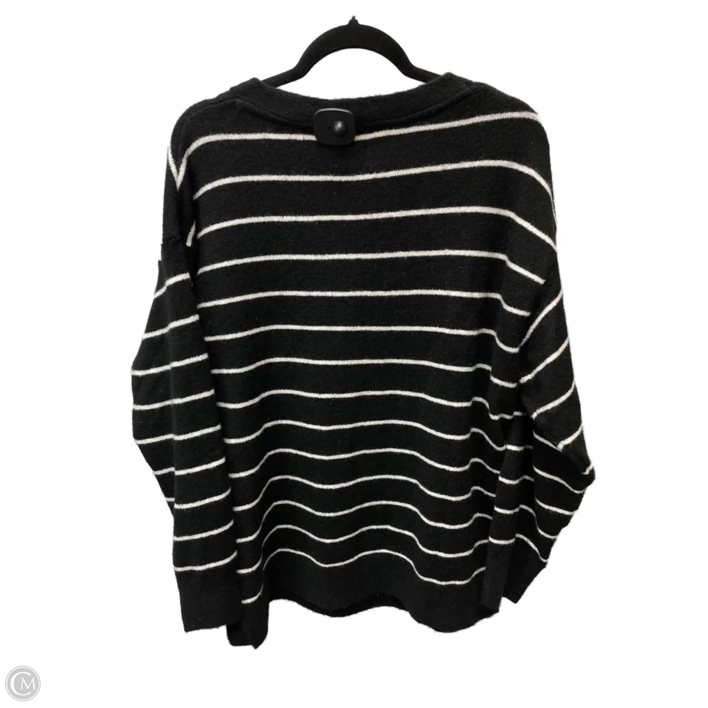 Sweater By H&m In Striped Pattern, Size: L