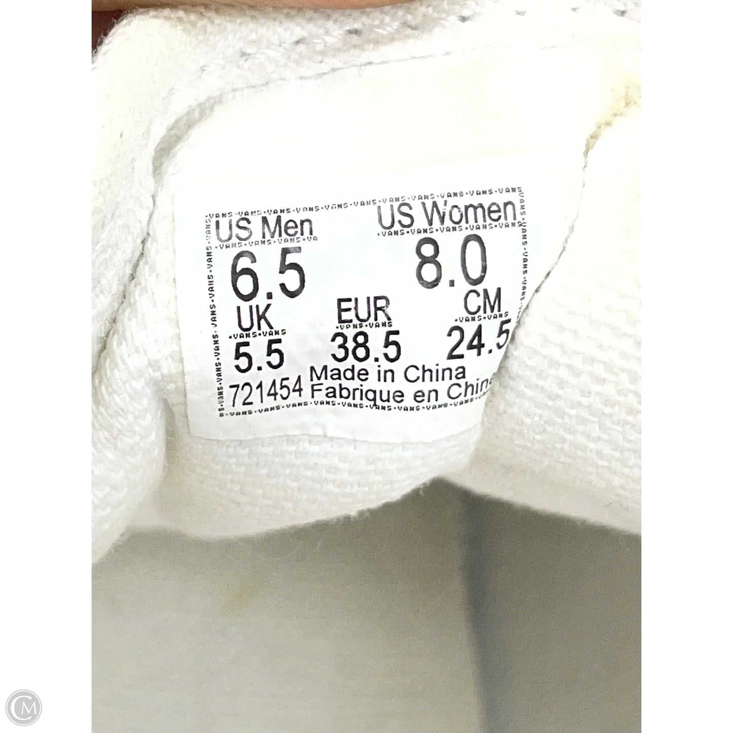 Shoes Sneakers By Vans In Green & White, Size: 8