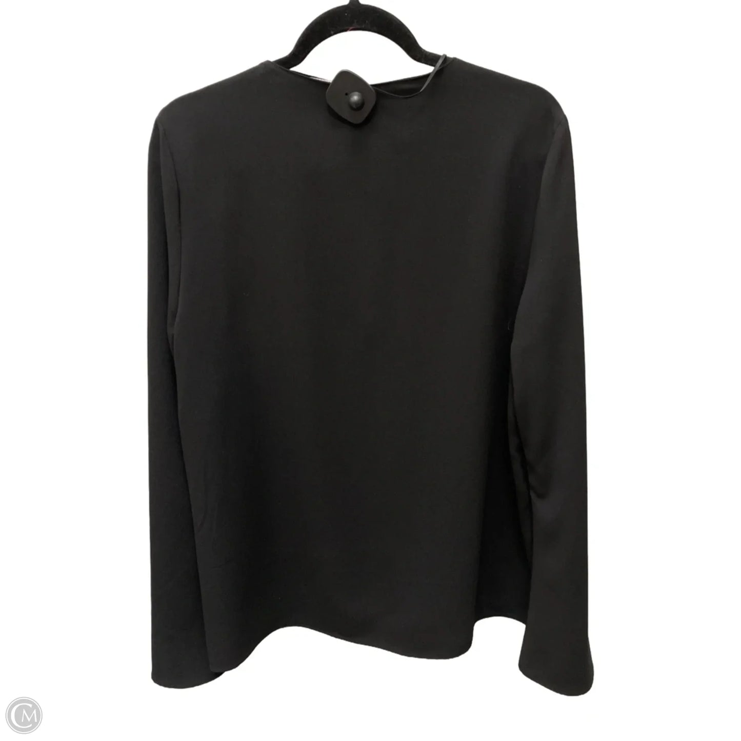 Top Long Sleeve By Top Shop In Black, Size: L