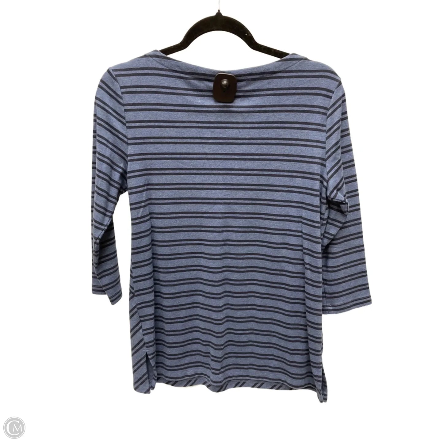 Top Long Sleeve By Karen Scott In Striped Pattern, Size: S