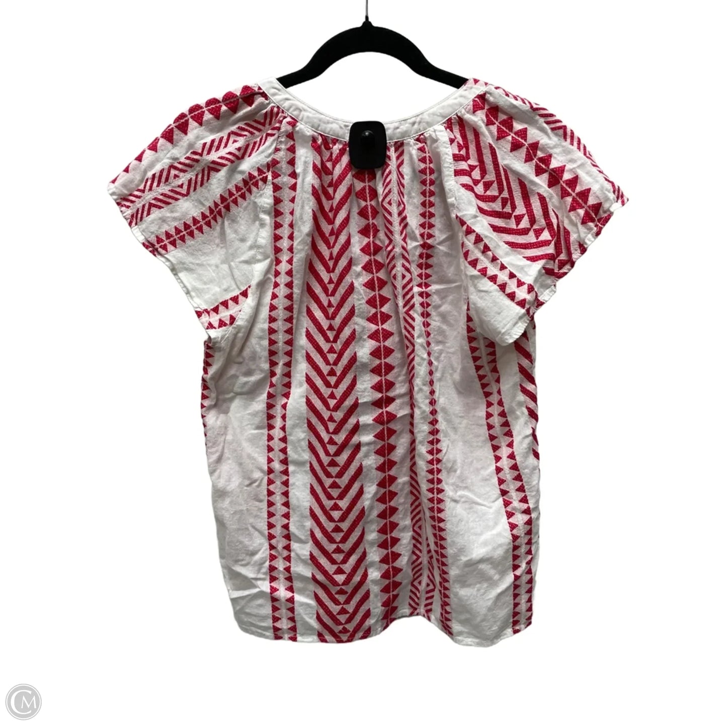 Top Short Sleeve By Dylan In Red & White, Size: Xs