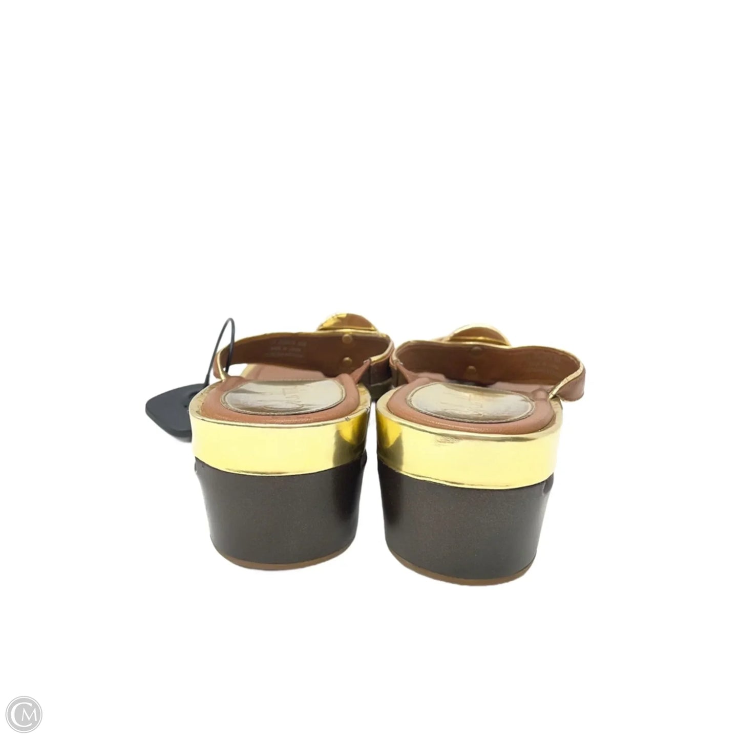 Sandals Heels Platform By Cole-haan In Tan, Size: 9.5