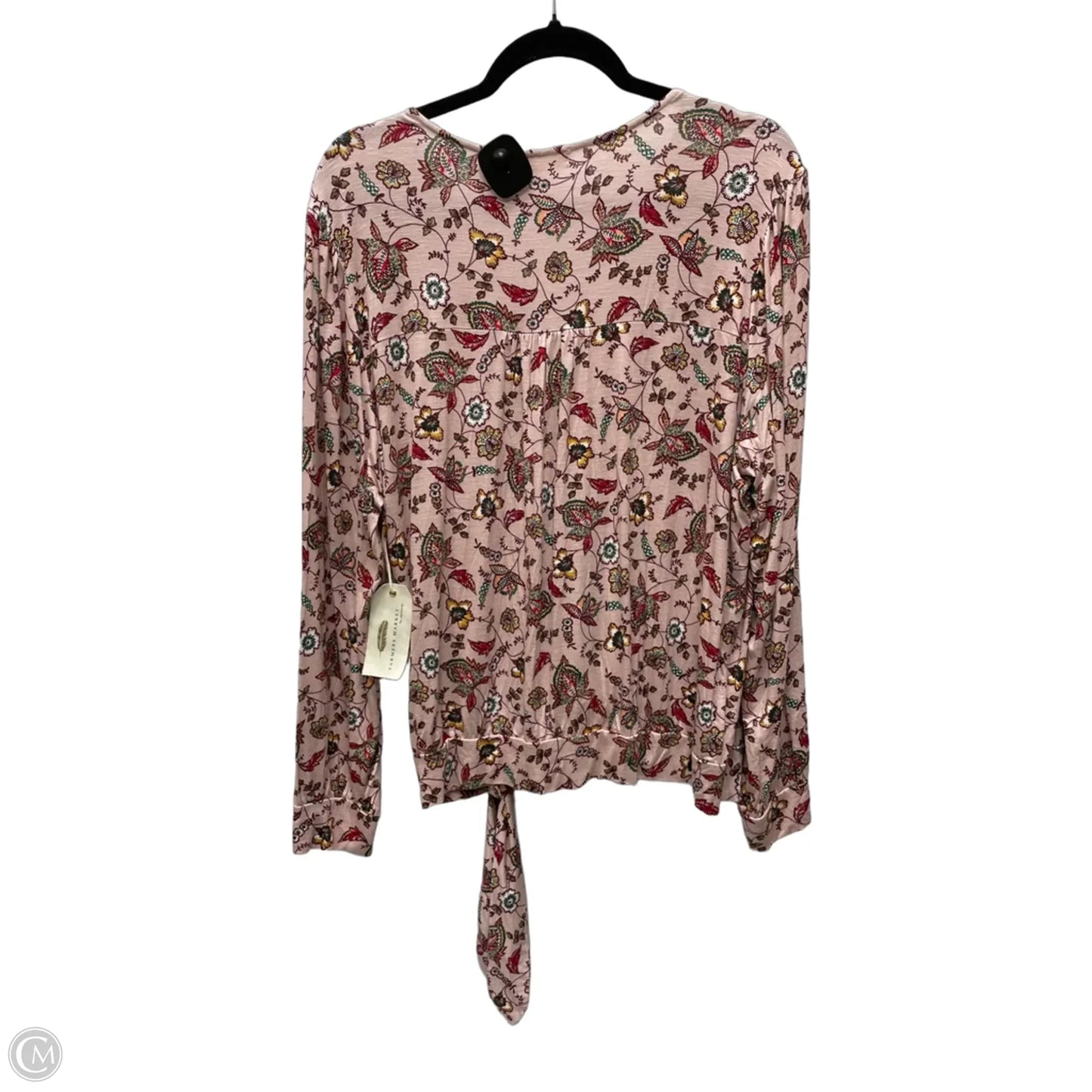 Top Long Sleeve By Clothes Mentor In Floral Print, Size: 2x