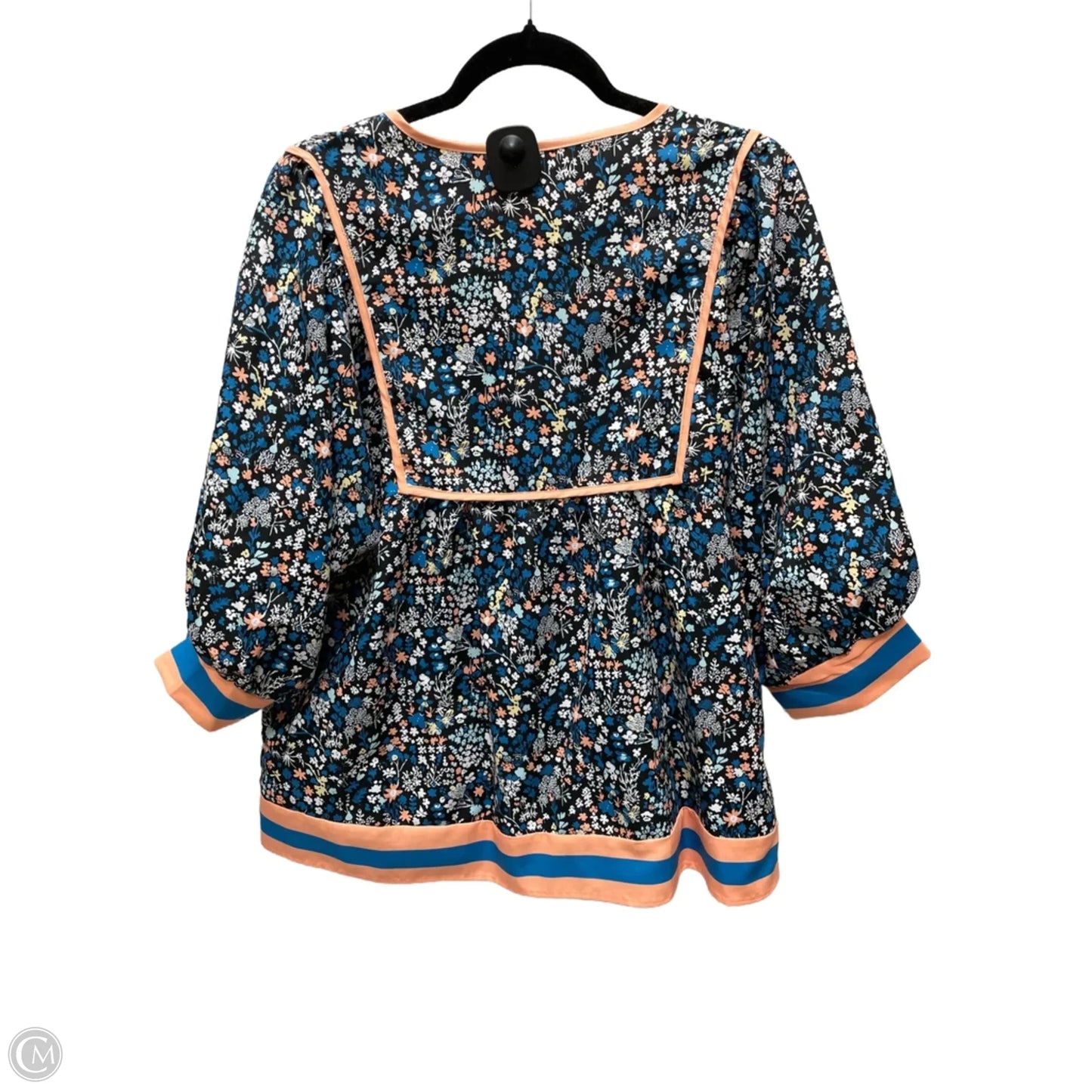 Top 3/4 Sleeve By Clothes Mentor In Floral Print, Size: M