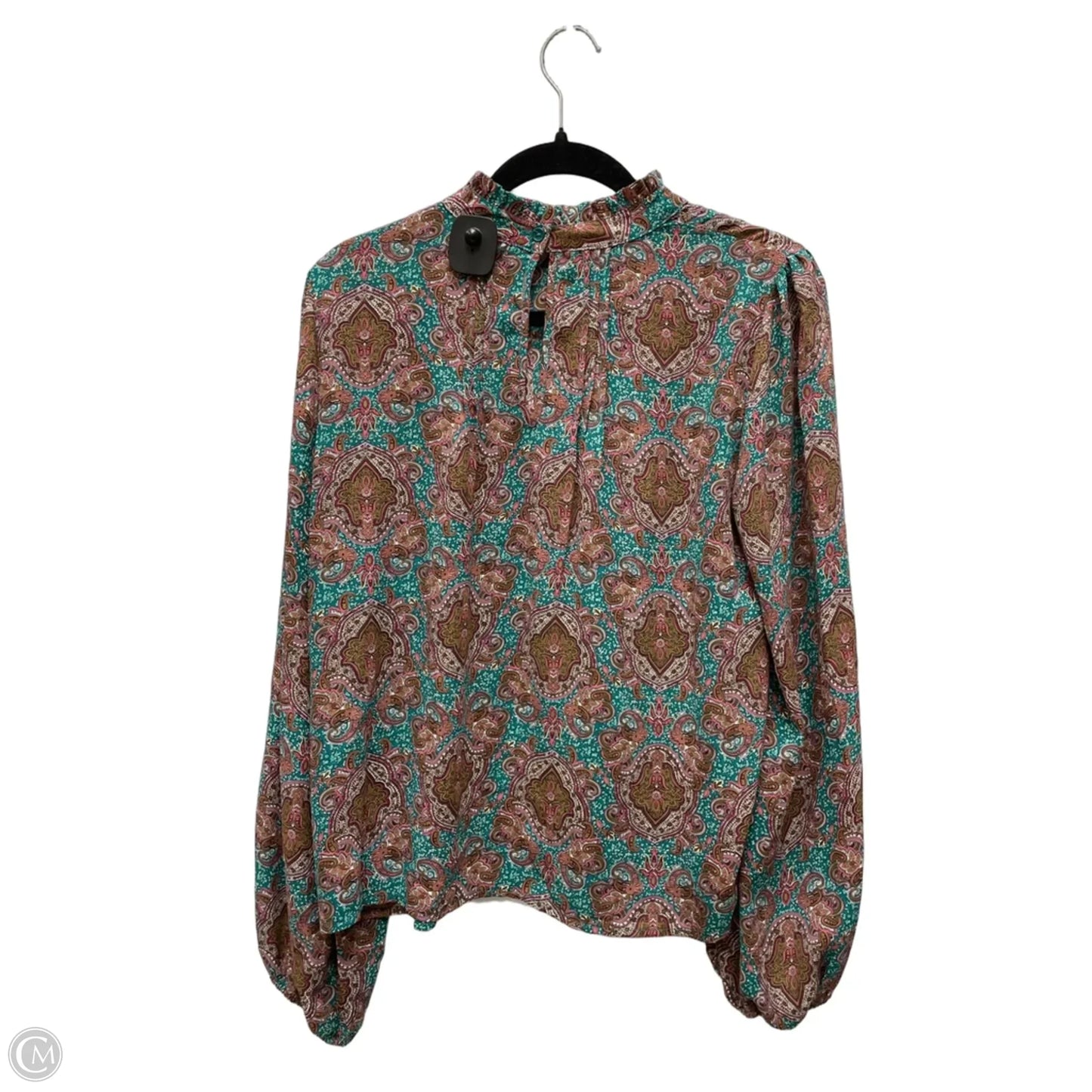 Top Long Sleeve By Joie In Paisley Print, Size: M