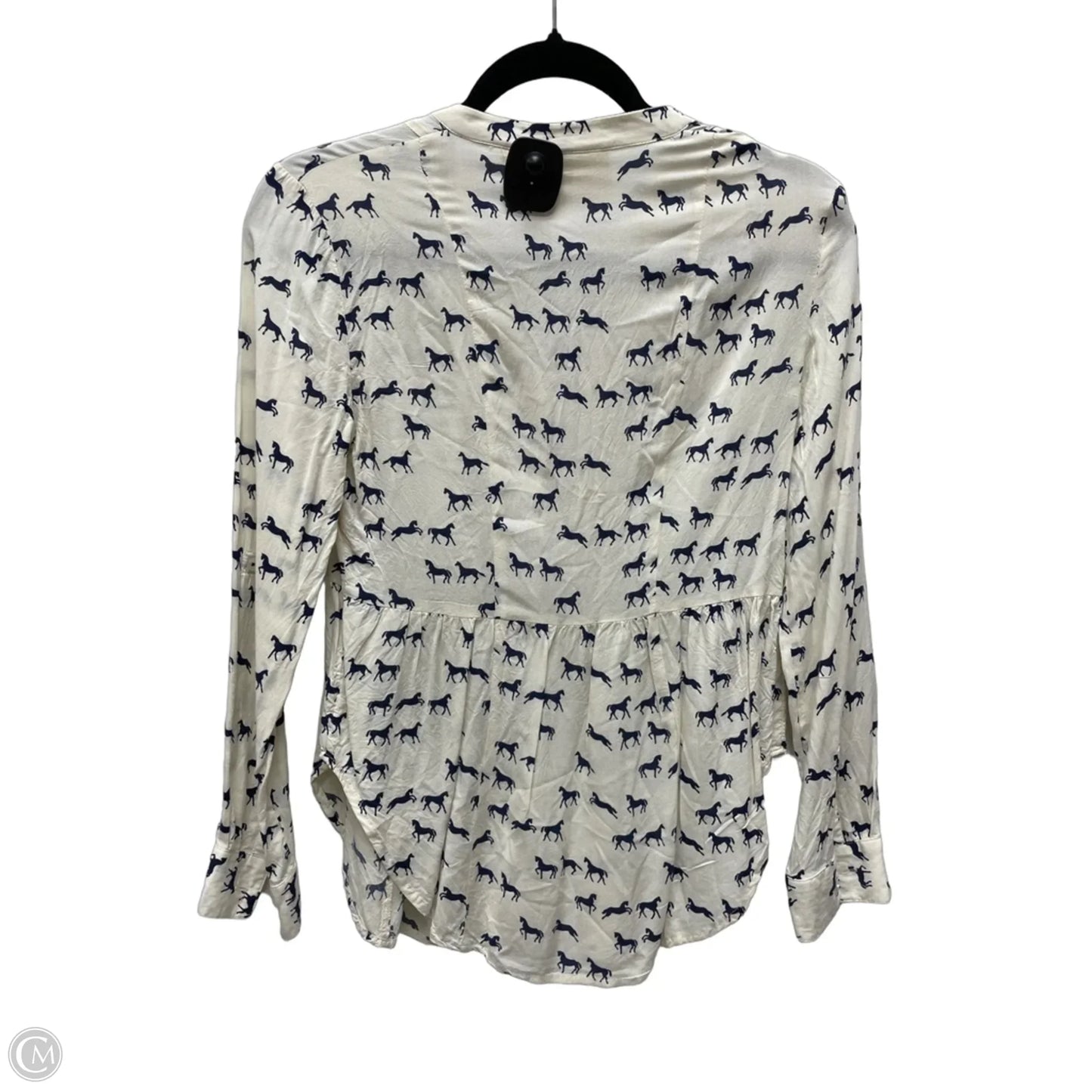 Top Long Sleeve By Maeve In Cream, Size: Xs