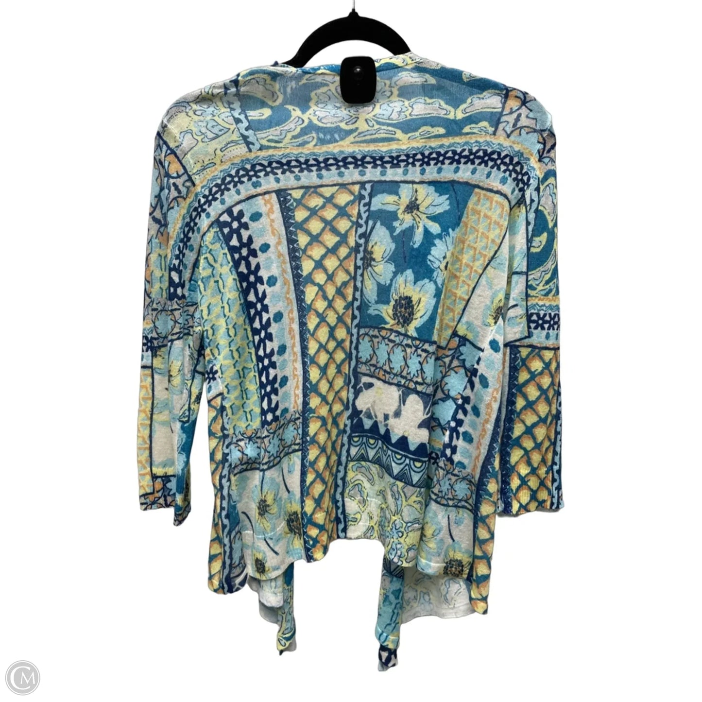 Cardigan By Chicos In Blue & Green, Size: S