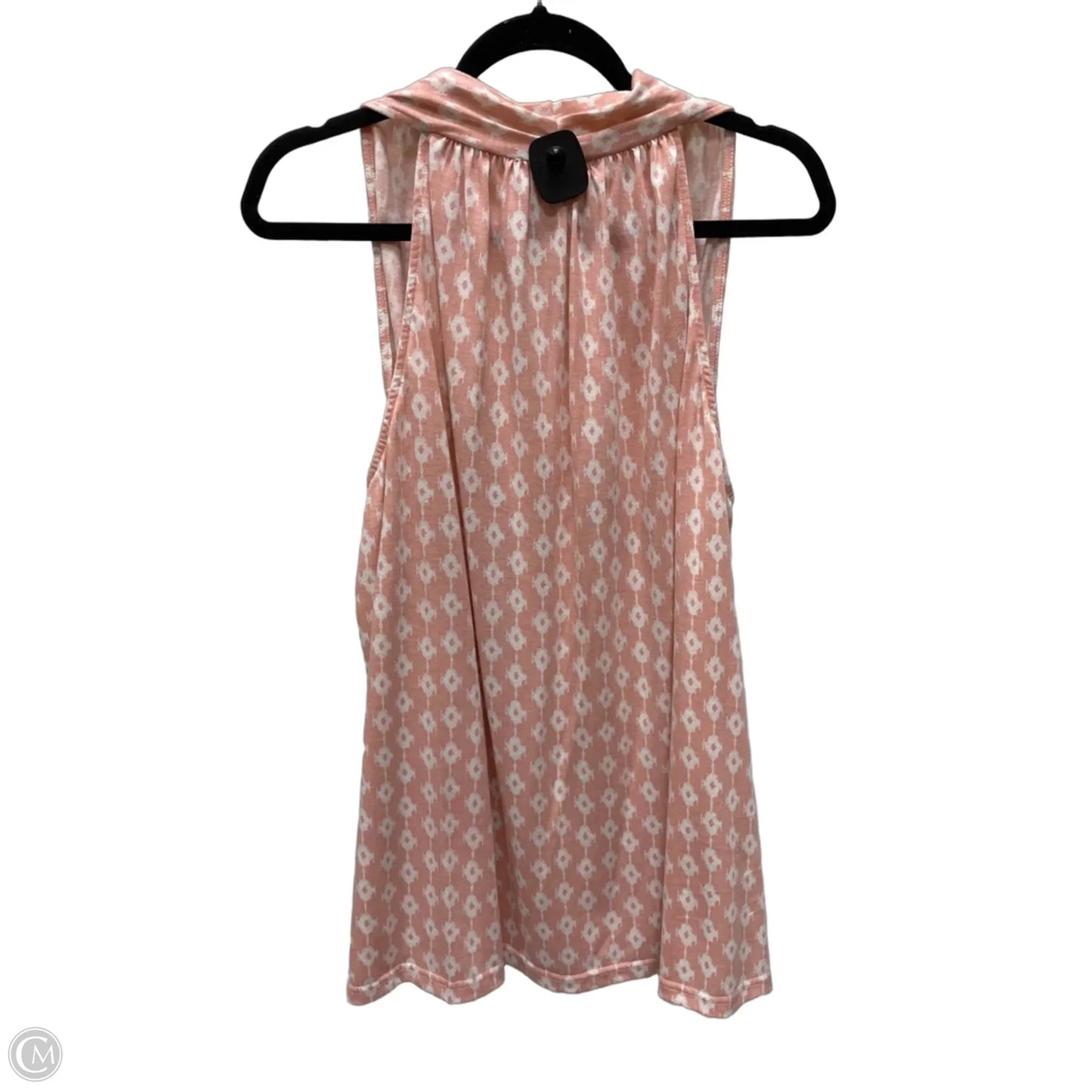 Top Sleeveless By Suzanne Betro In Pink & White, Size: Xl