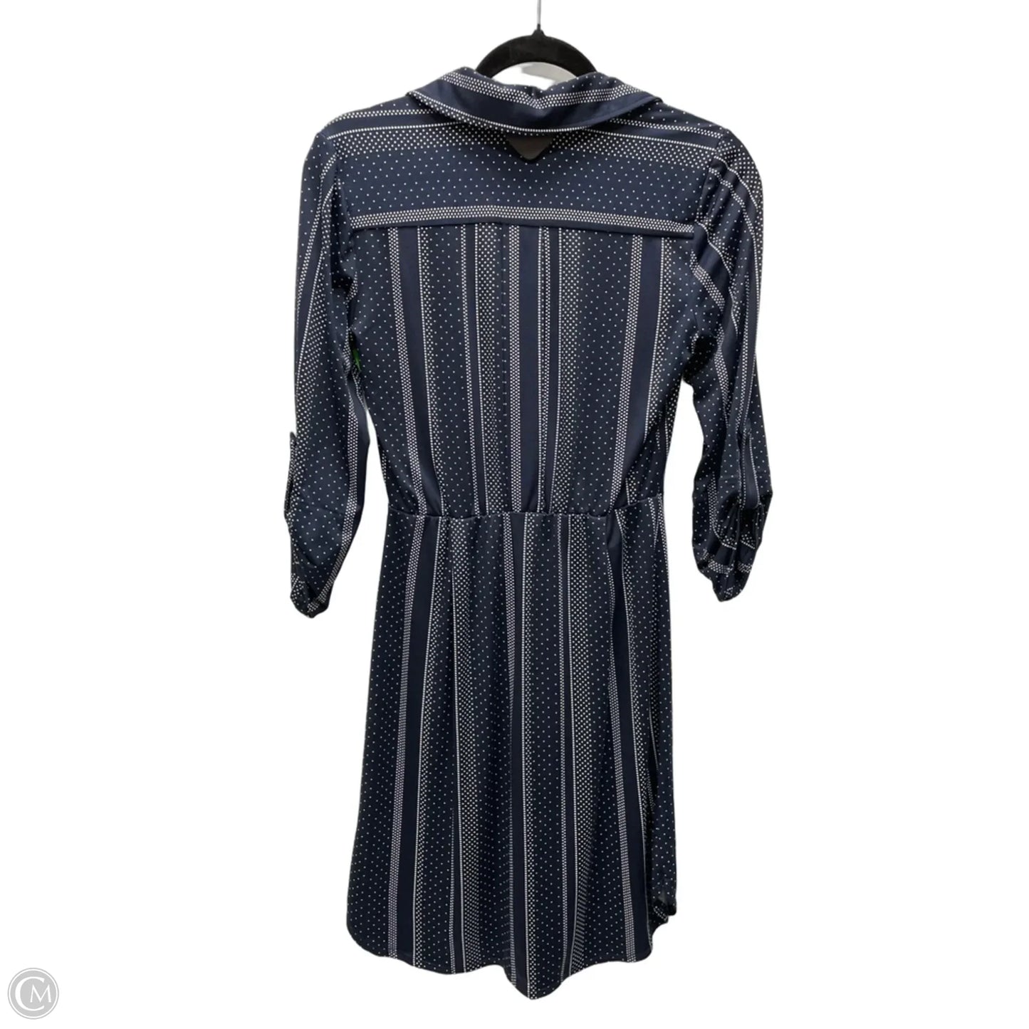 Dress Casual Short By Emma And Michele In Blue & White, Size: Sp
