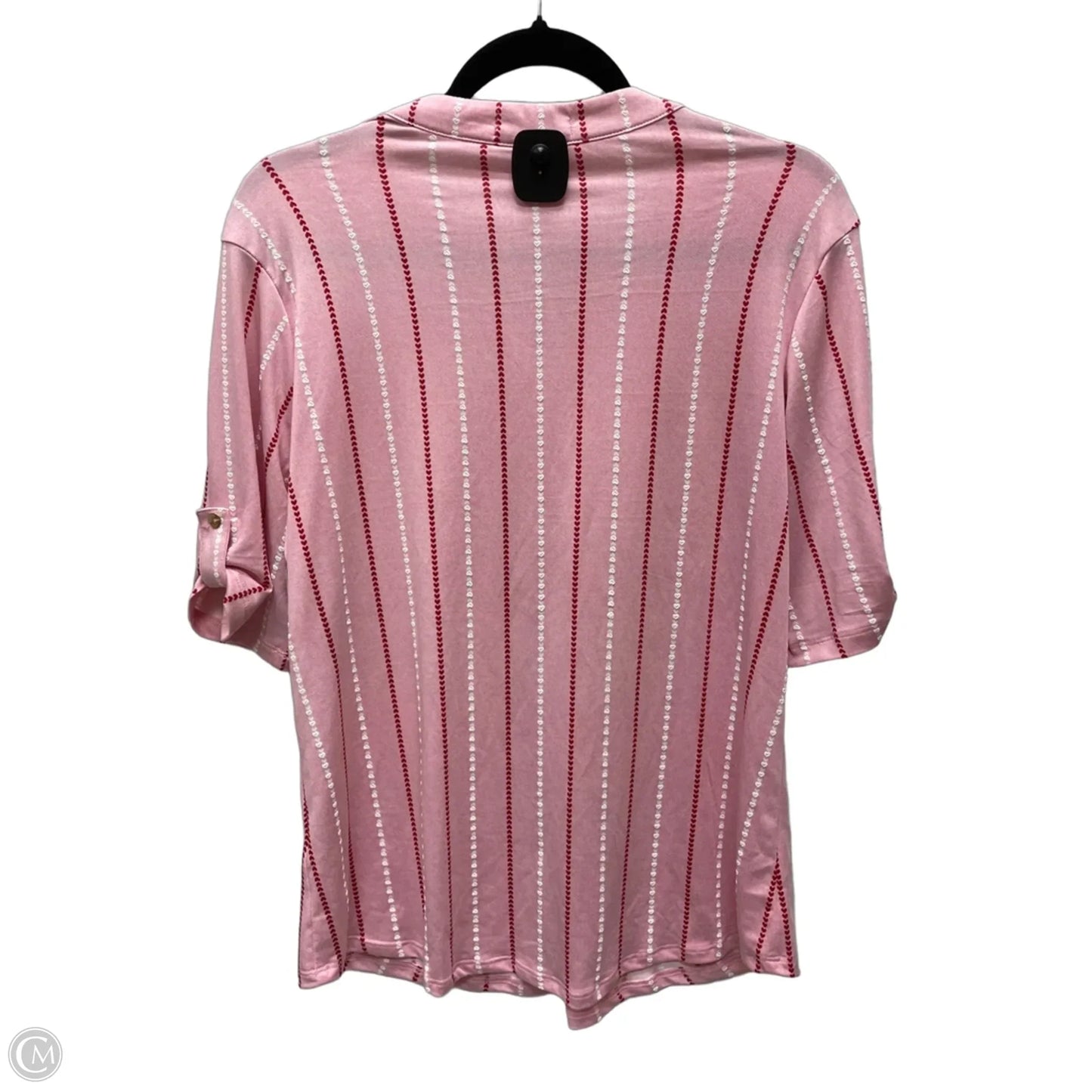 Top Short Sleeve By Clothes Mentor In Pink & Red, Size: L