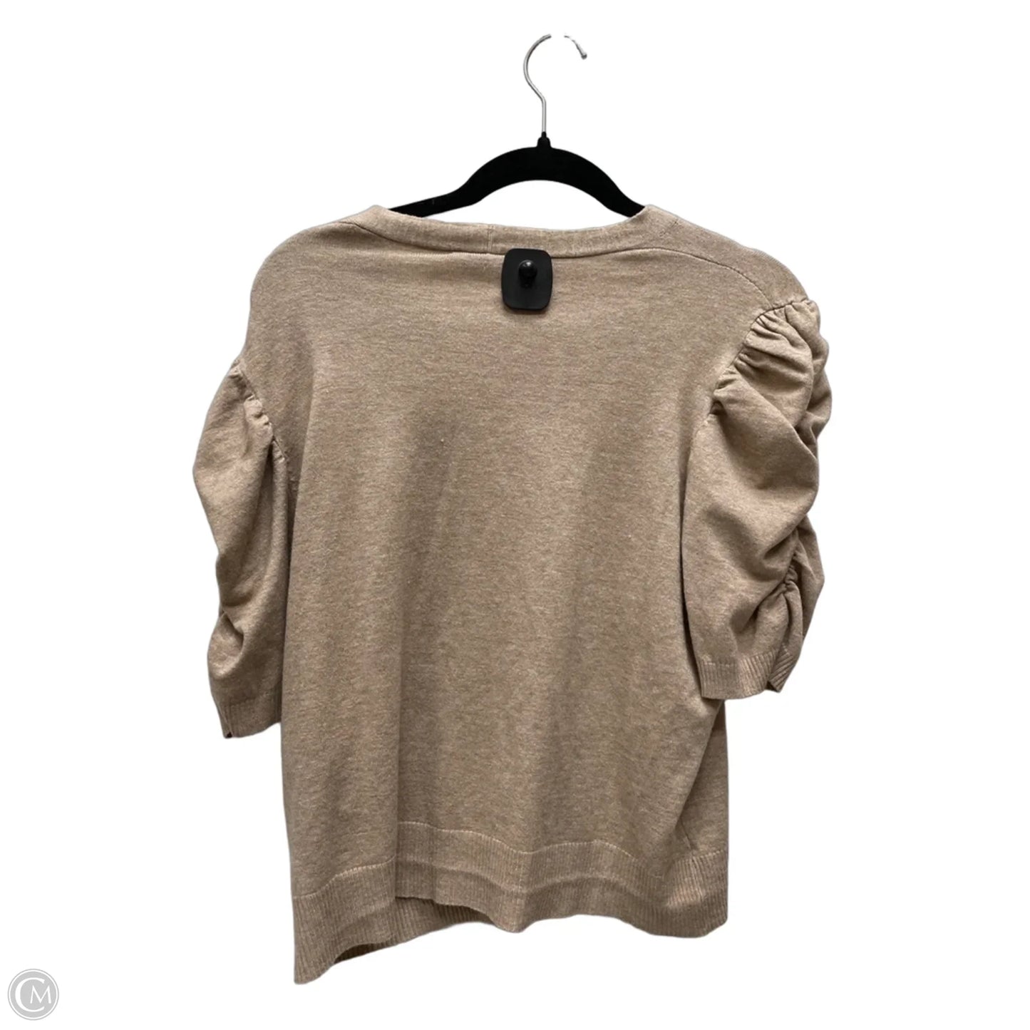 Top Short Sleeve By Vila Milano In Brown, Size: L
