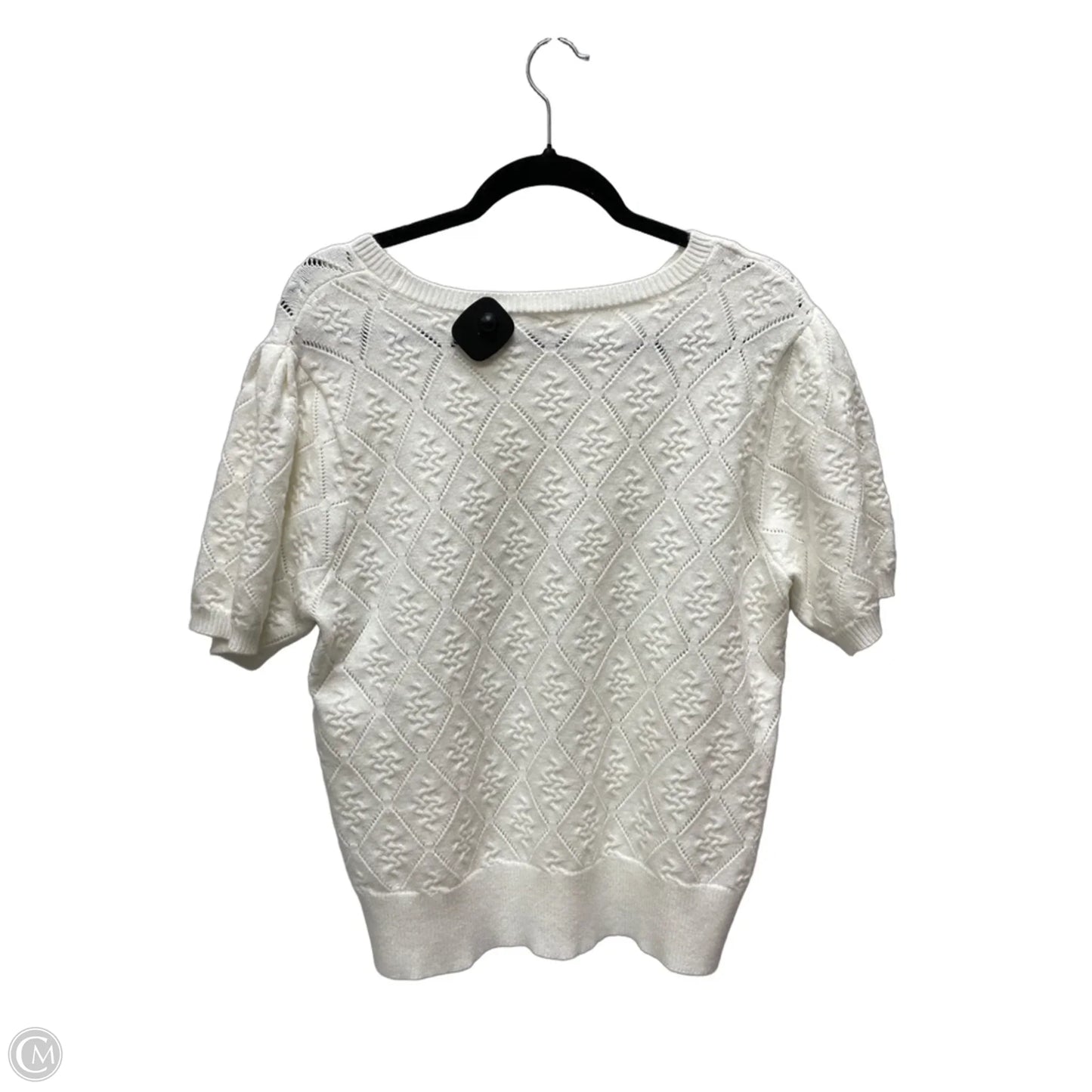 Sweater Short Sleeve By Cyrus In Cream, Size: L