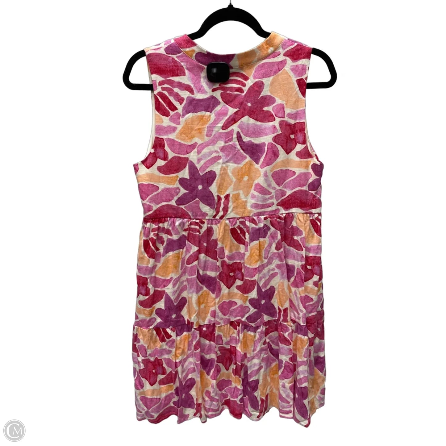 Dress Casual Short By Gilli In Orange & Pink, Size: M