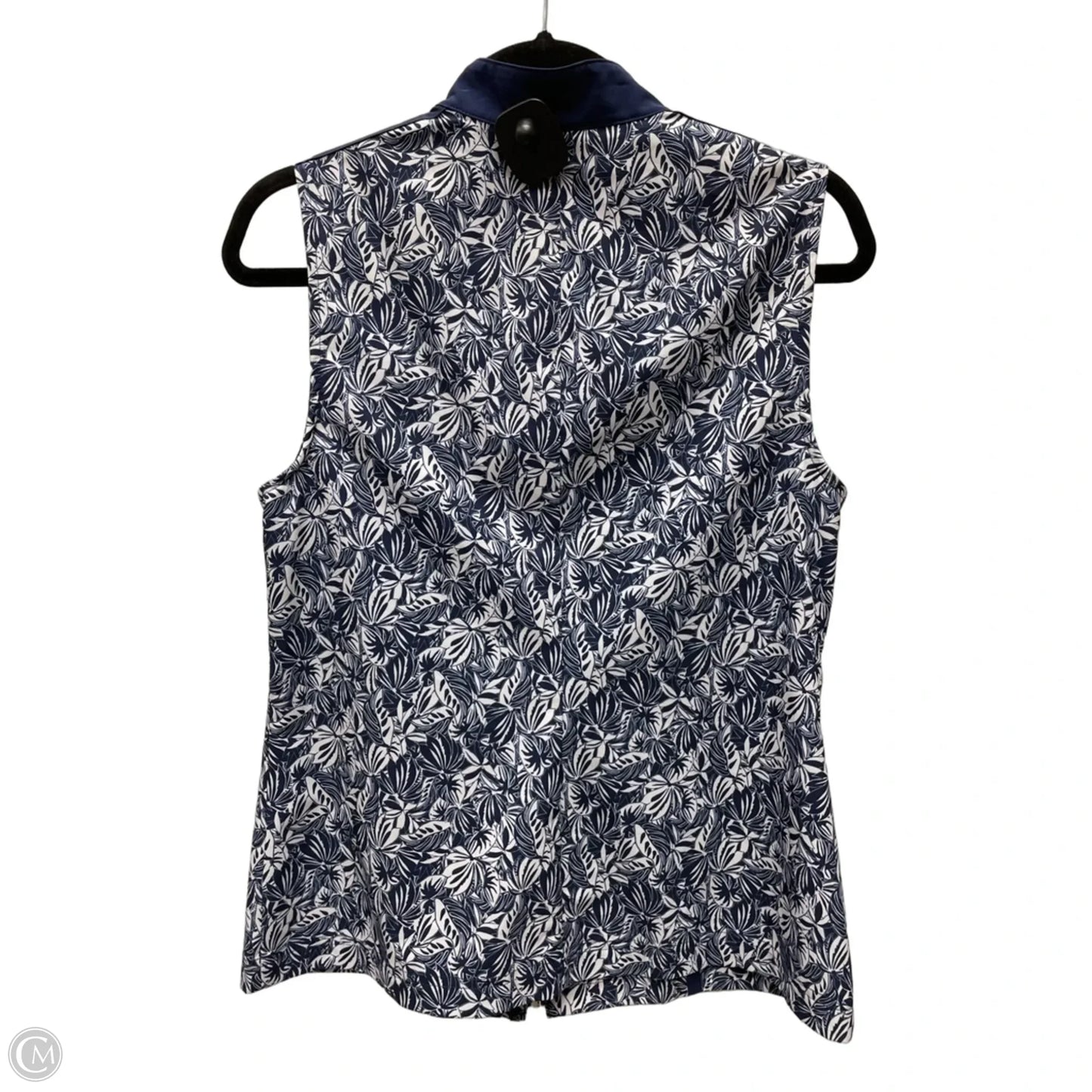 Vest Other By Chicos In Blue & White, Size: S
