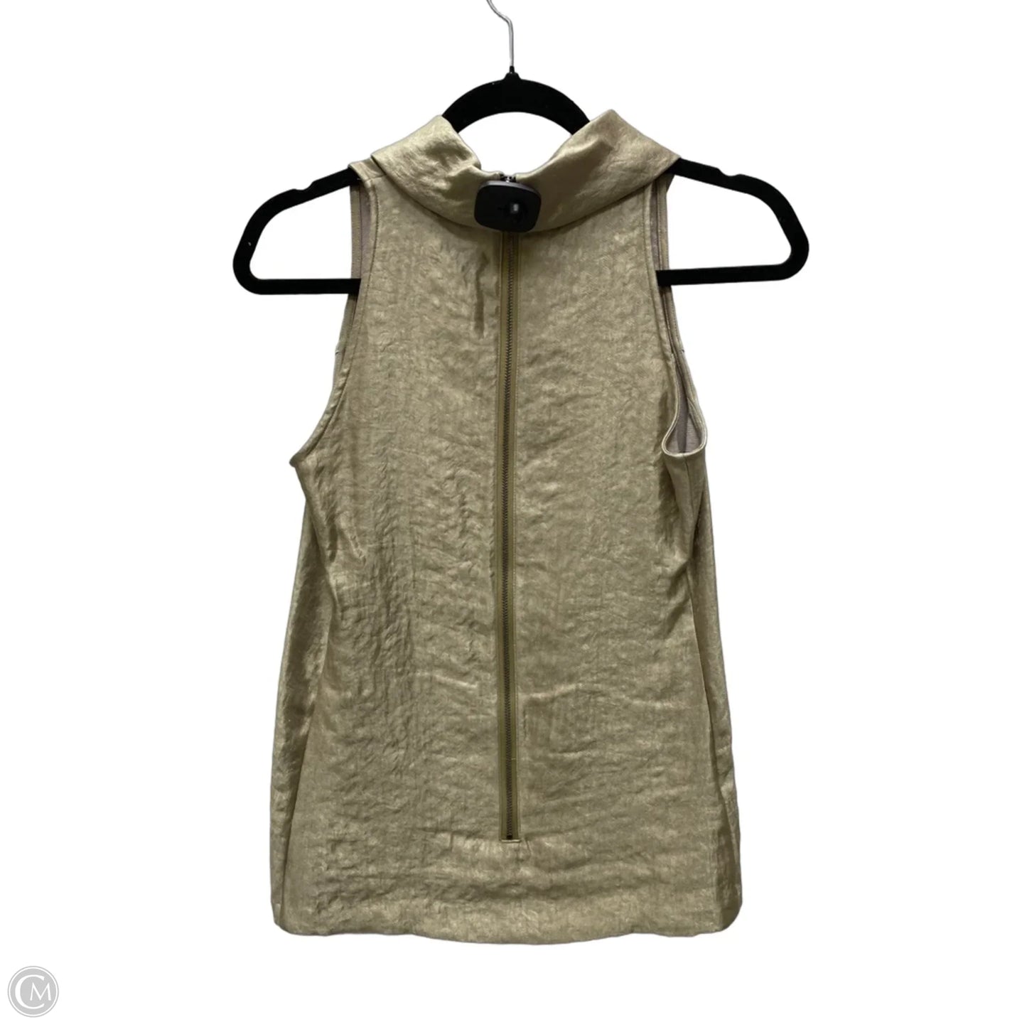 Top Sleeveless By Ann Taylor In Gold, Size: Xs