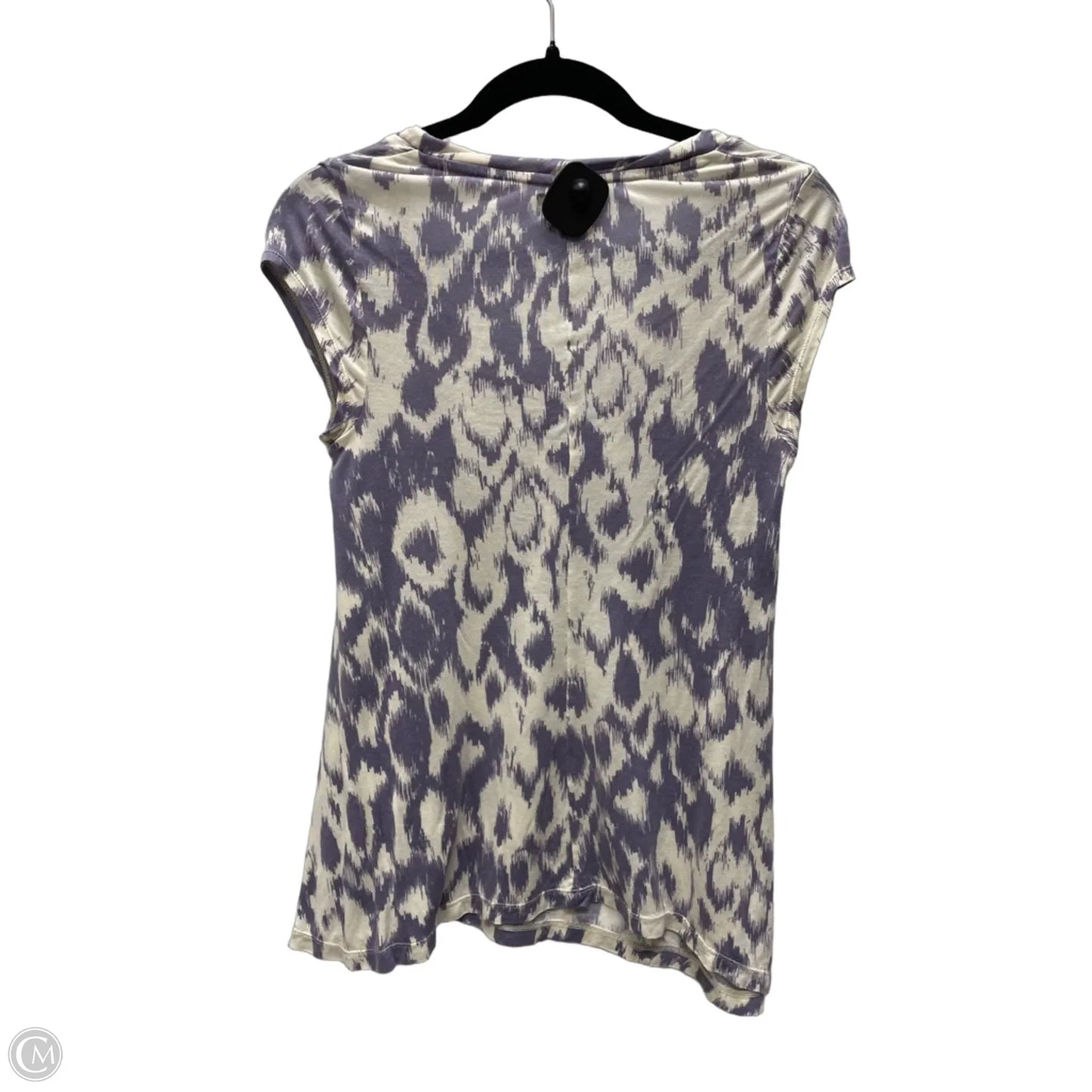 Top Short Sleeve By Deletta In Purple & White, Size: Xs