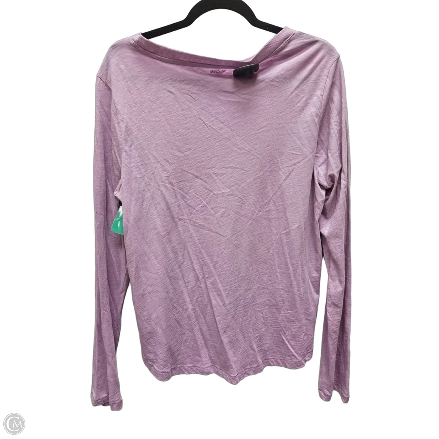 Top Long Sleeve Basic By Madewell In Purple, Size: Xl