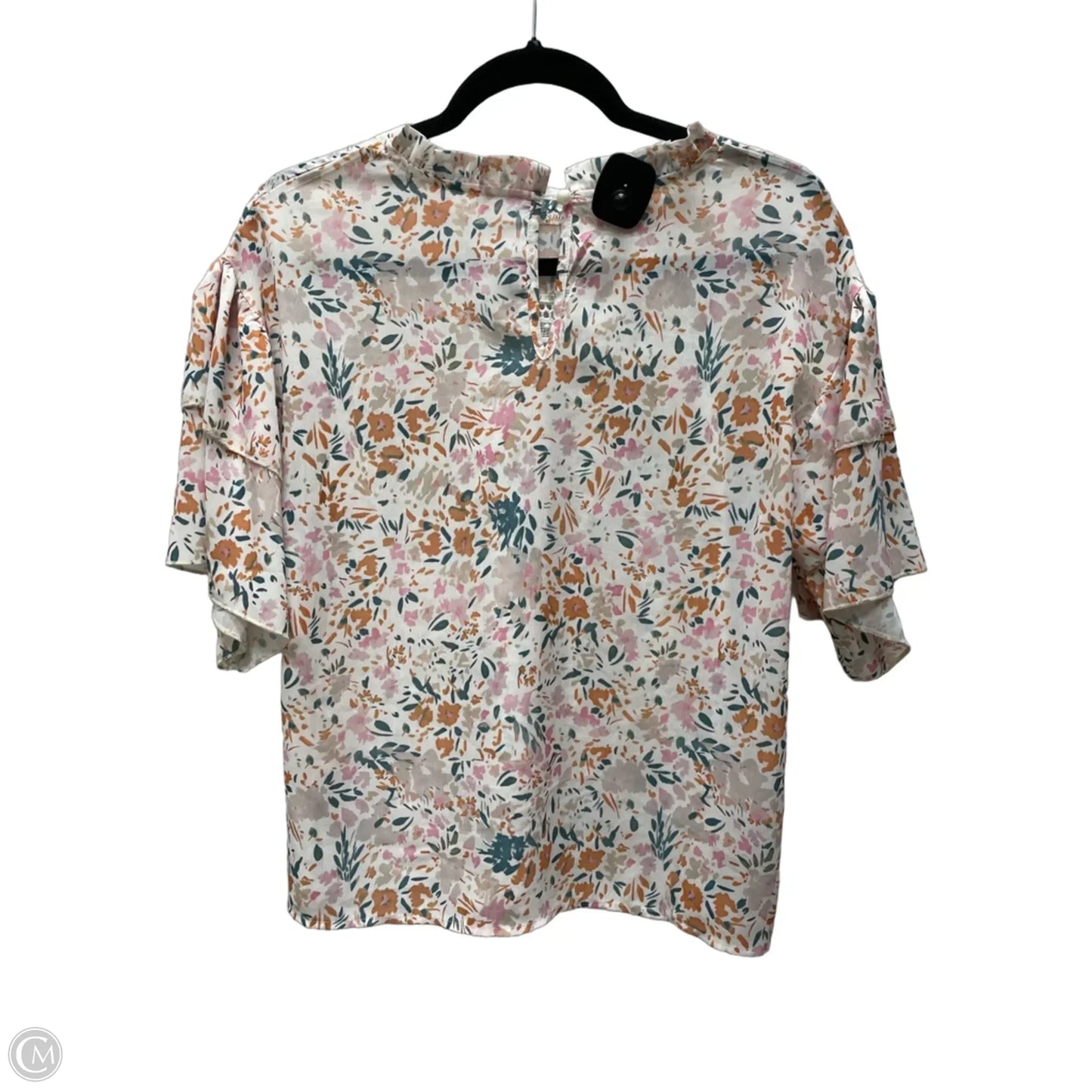 Top Short Sleeve By Clothes Mentor In Floral Print, Size: S