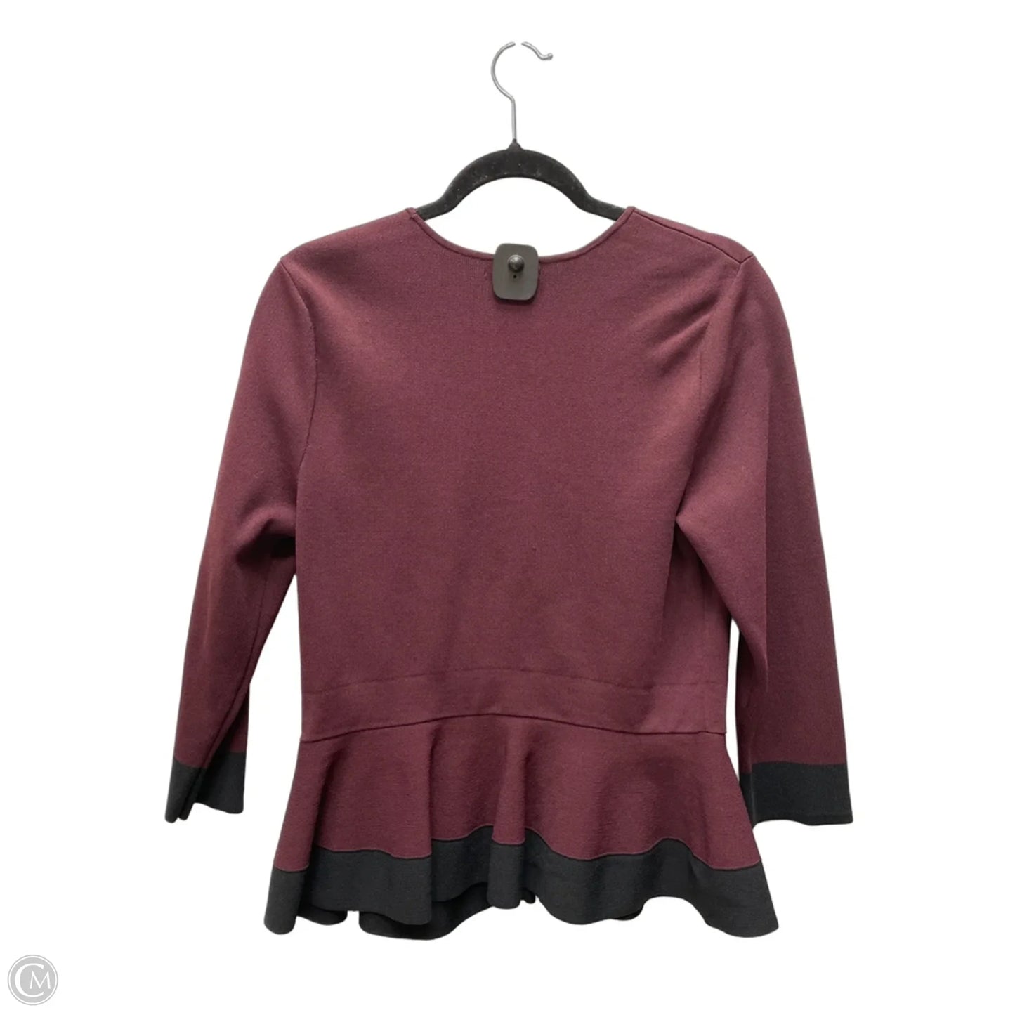 Cardigan By Eva Mendes In Black & Purple, Size: M