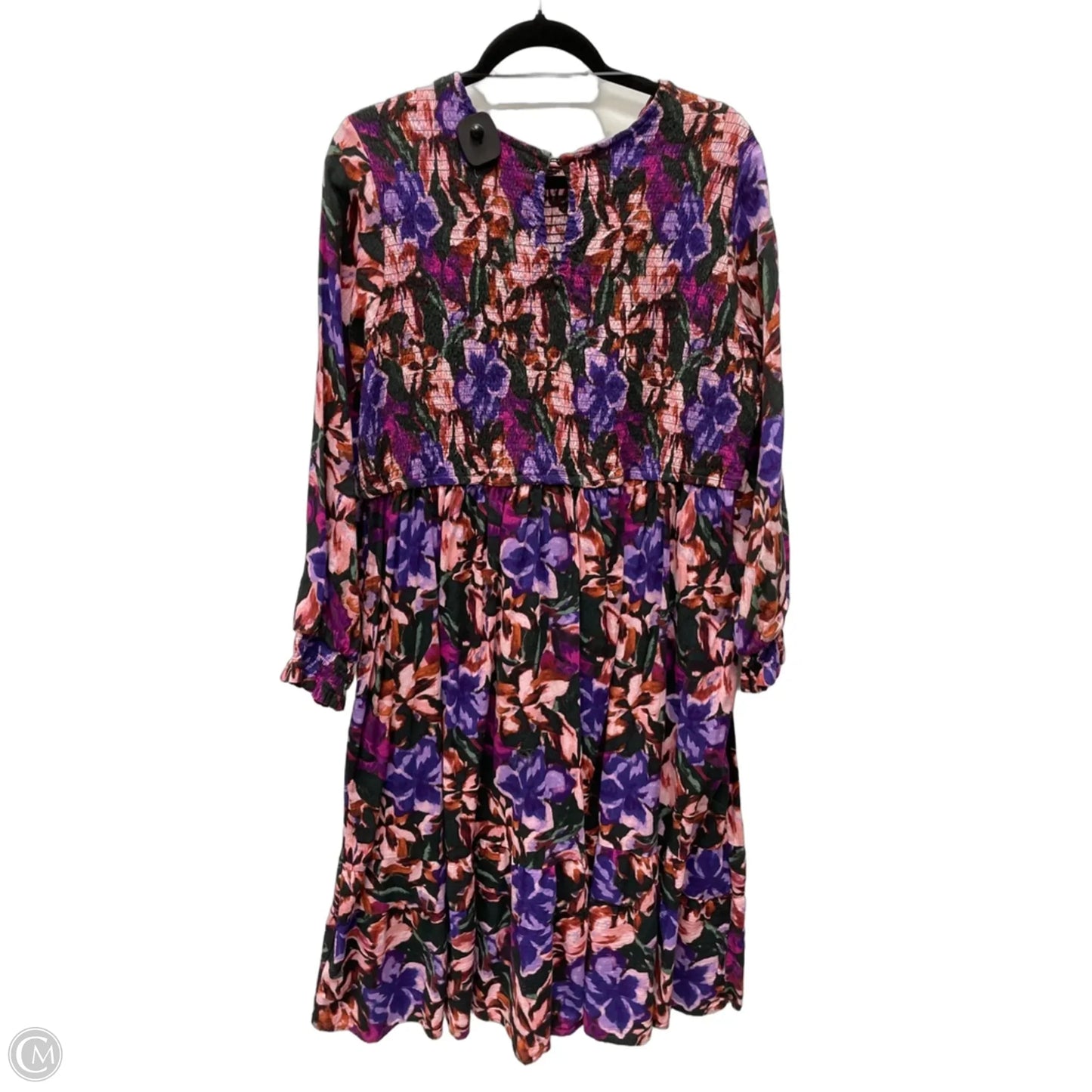 Dress Casual Midi By Terra & Sky In Floral Print, Size: 2x
