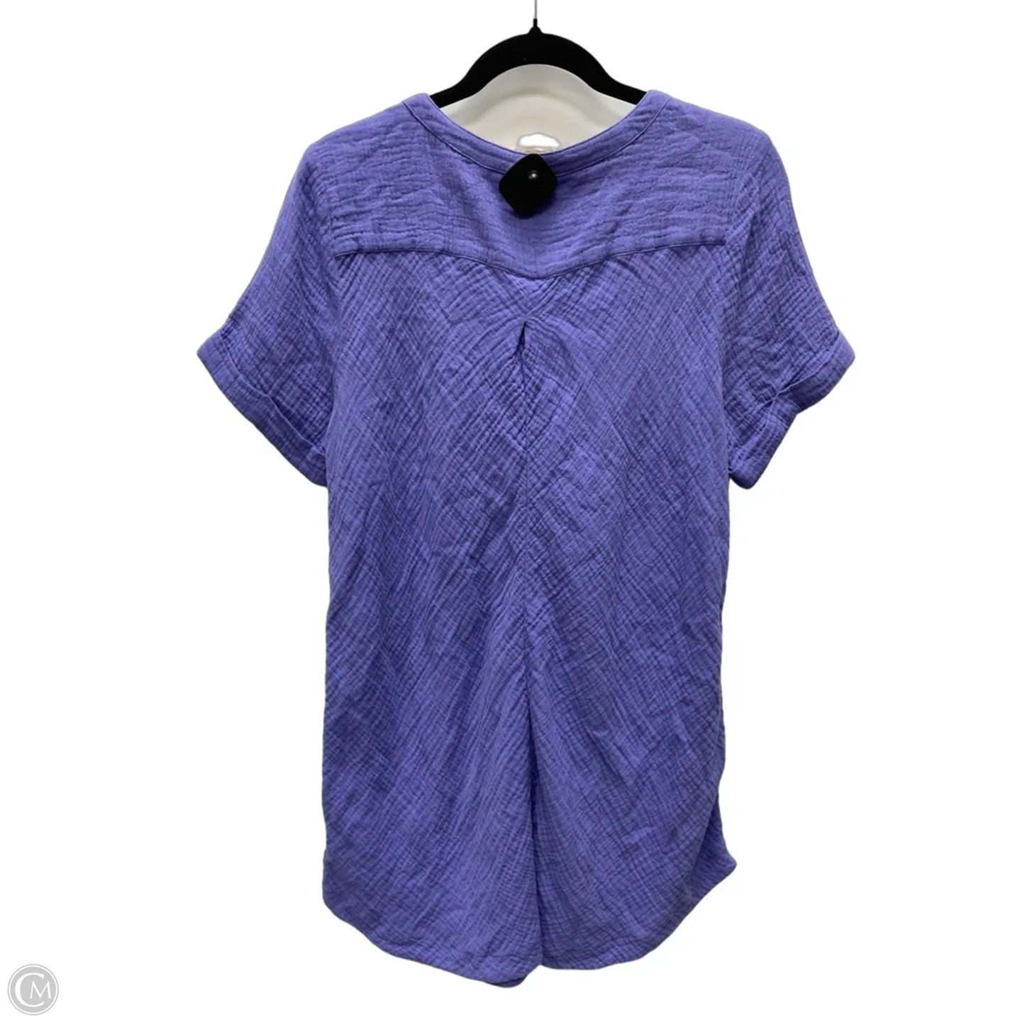 Top Short Sleeve By Soft Surroundings In Purple, Size: S