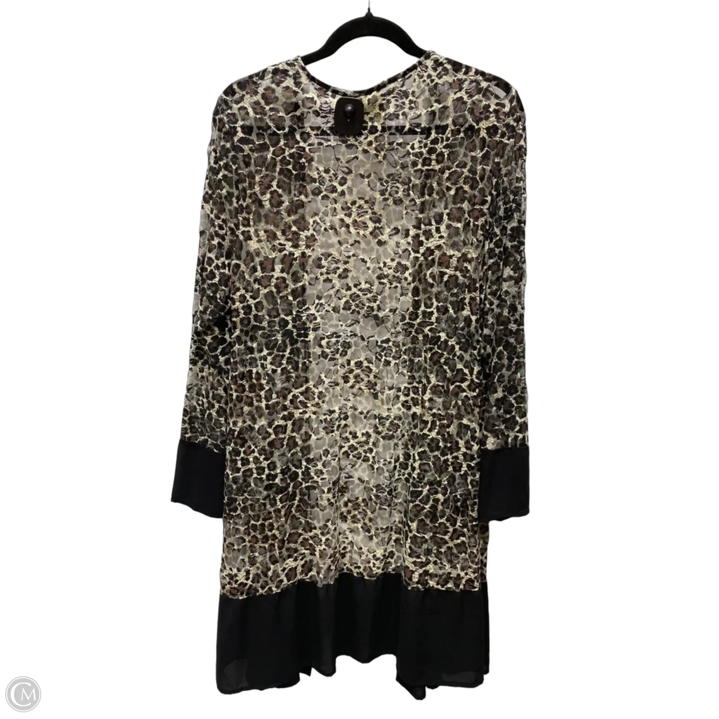Cardigan By Vocal In Animal Print, Size: 1x
