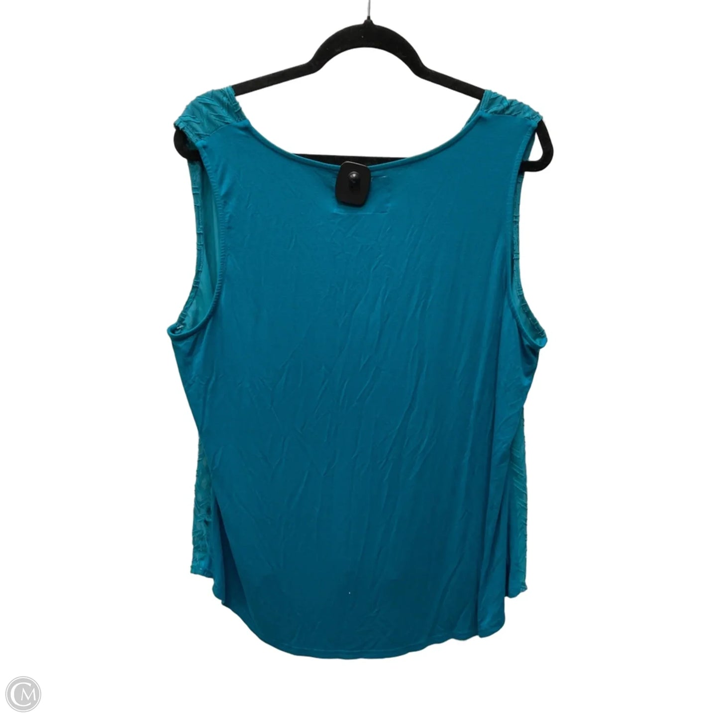 Top Sleeveless By Market & Spruce In Teal, Size: 2x