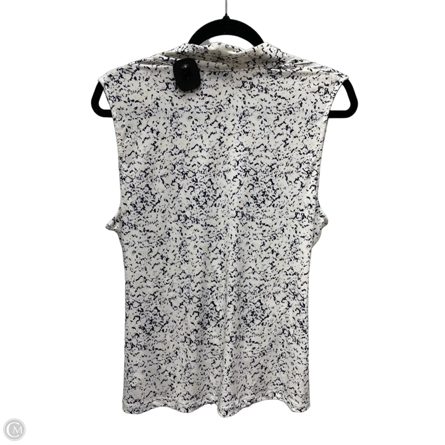 Top Sleeveless By Tahari In Cream & Tan, Size: Xl