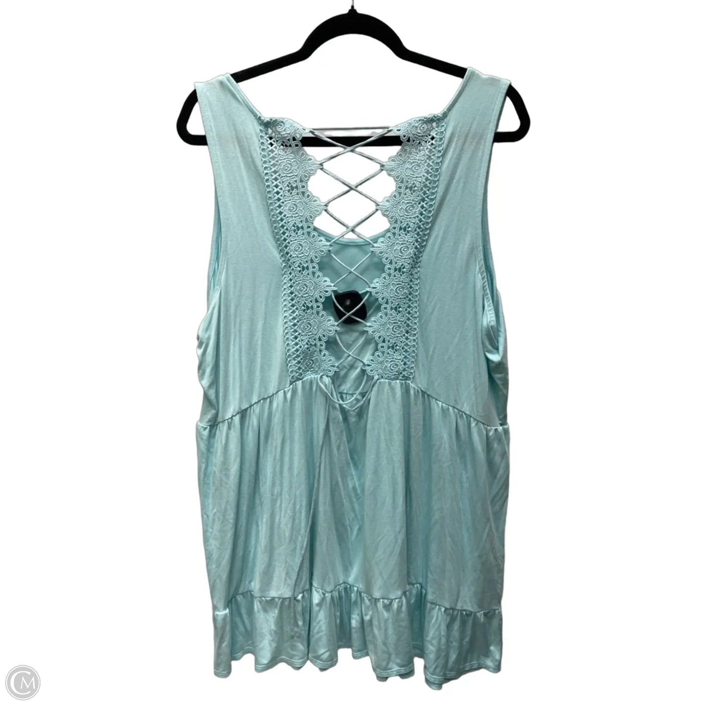 Top Sleeveless By Torrid In Aqua, Size: 3x