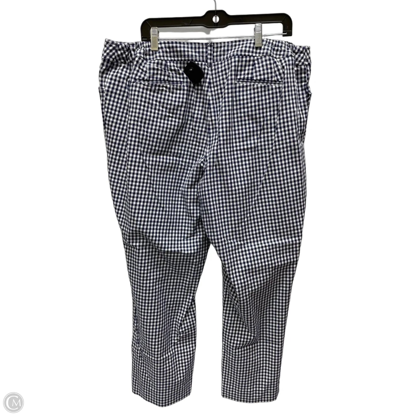 Pants Cropped By Anne Klein In Checkered Pattern, Size: 16