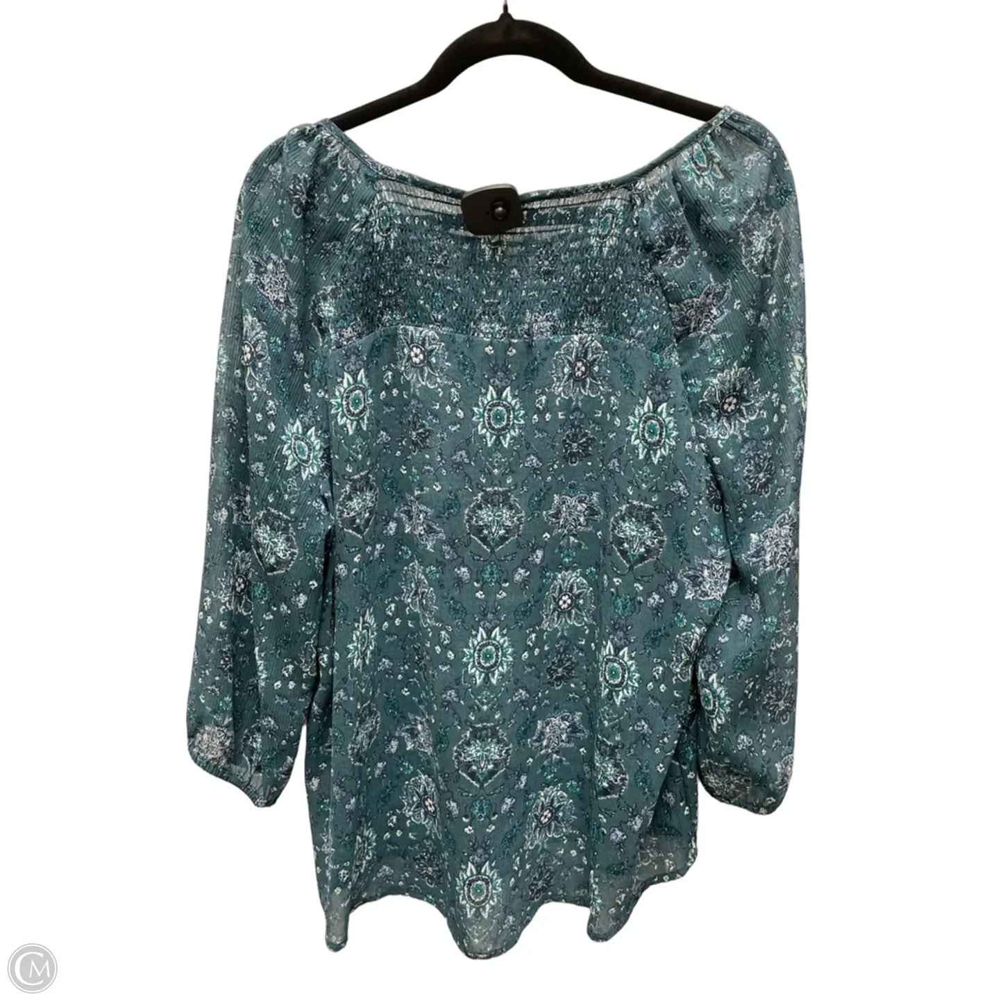 Top Long Sleeve By Sonoma In Floral Print, Size: Xl