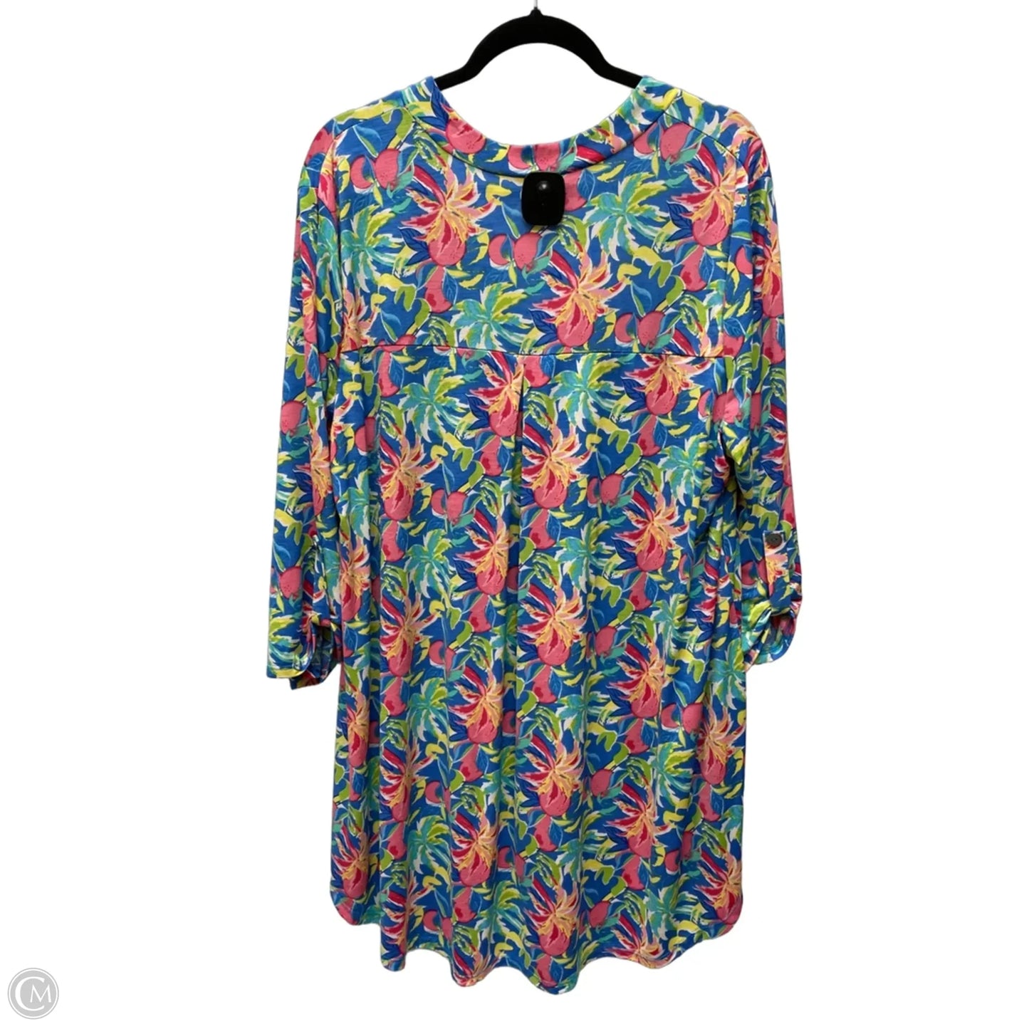 Tunic Long Sleeve By Clothes Mentor In Floral Print, Size: 2x