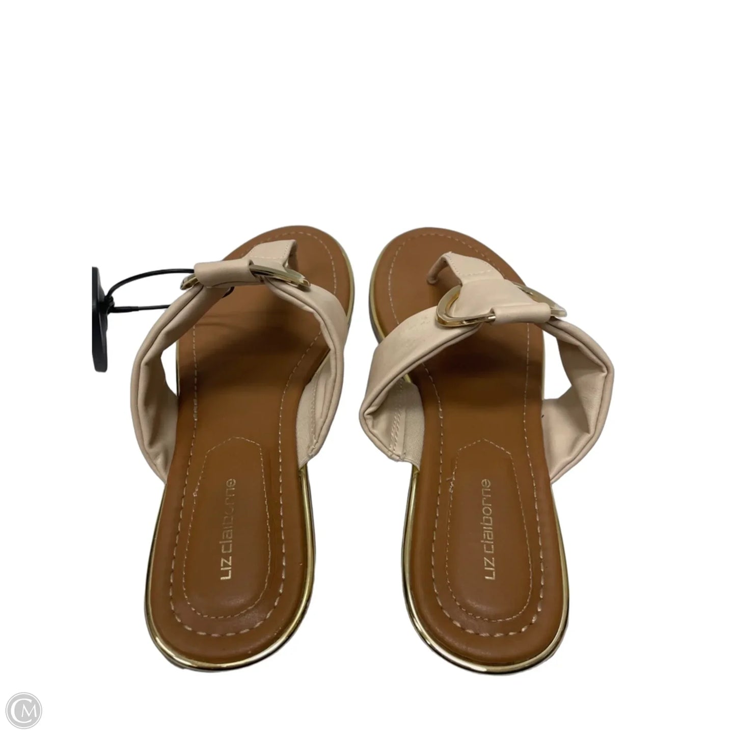 Sandals Flats By Liz Claiborne In Beige, Size: 7