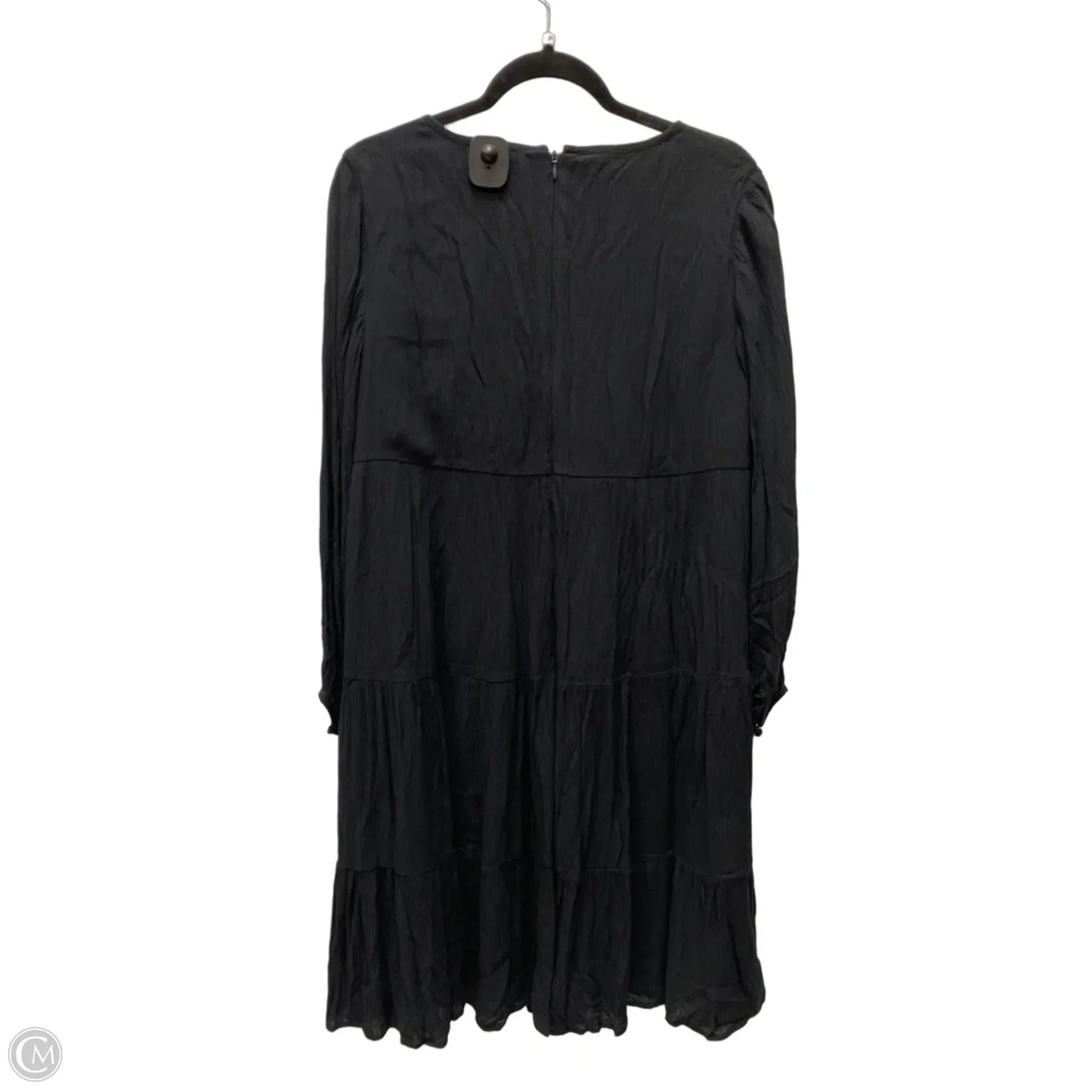 Dress Casual Midi By Loft In Black, Size: Mp