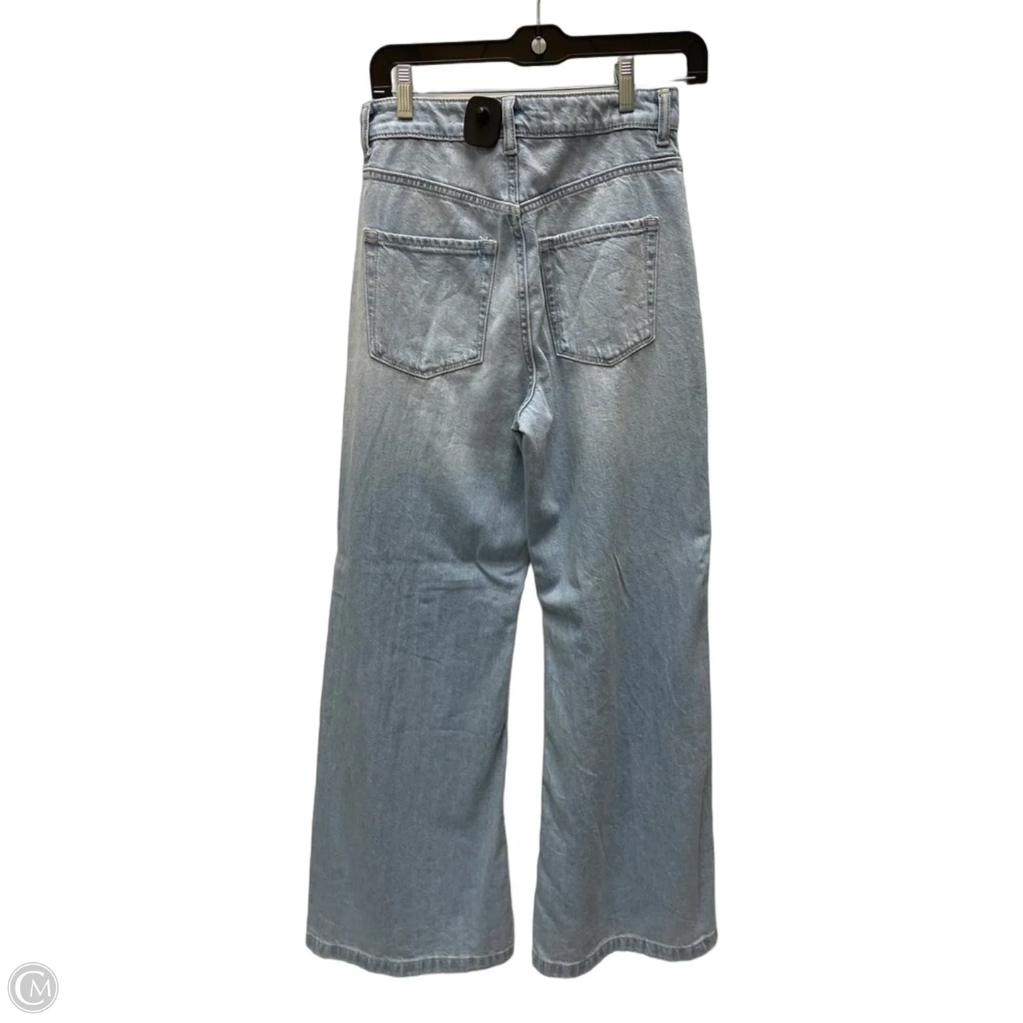 Jeans Wide Leg By Divided In Blue Denim, Size: 4