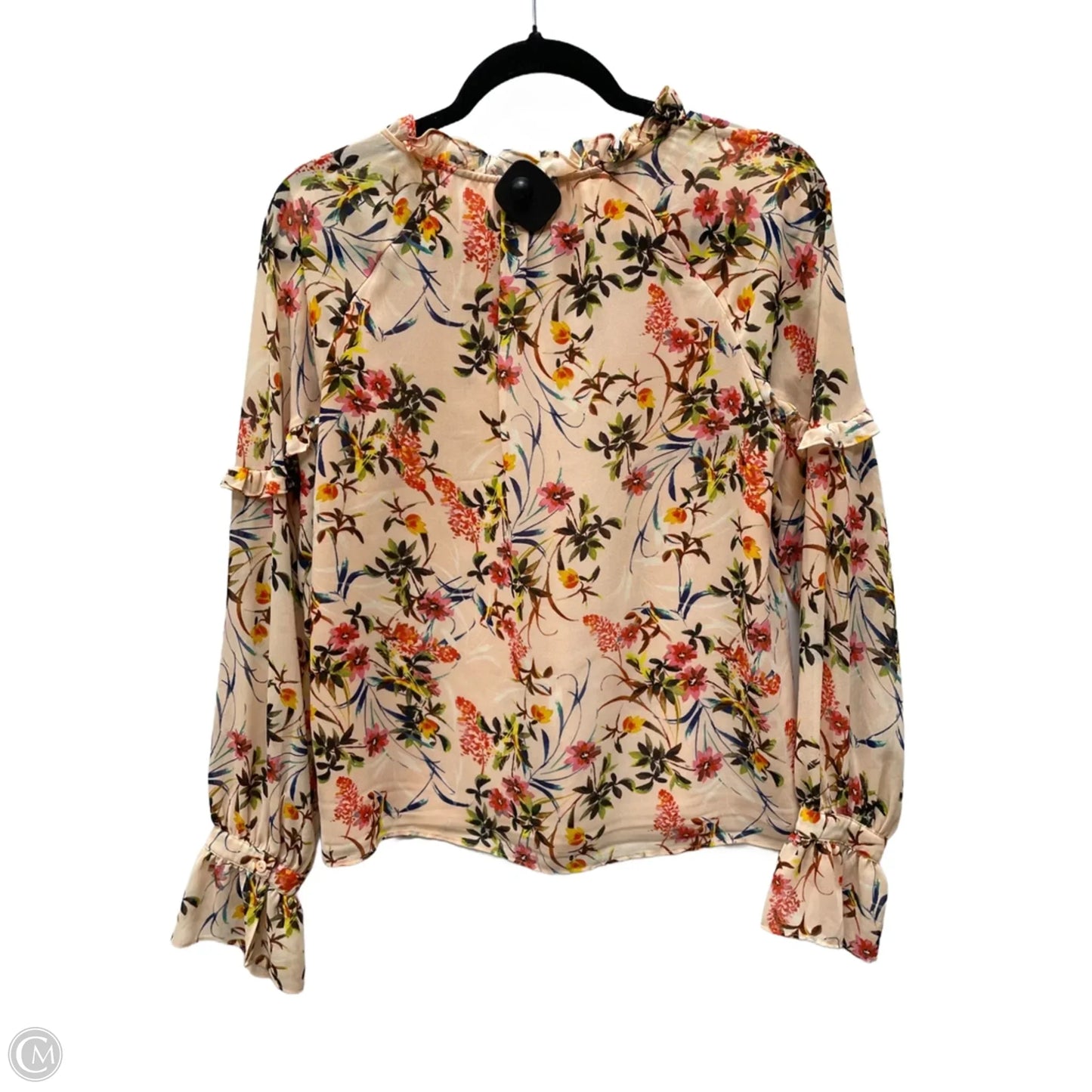 Blouse Long Sleeve By Rose And Olive In Floral Print, Size: Xs
