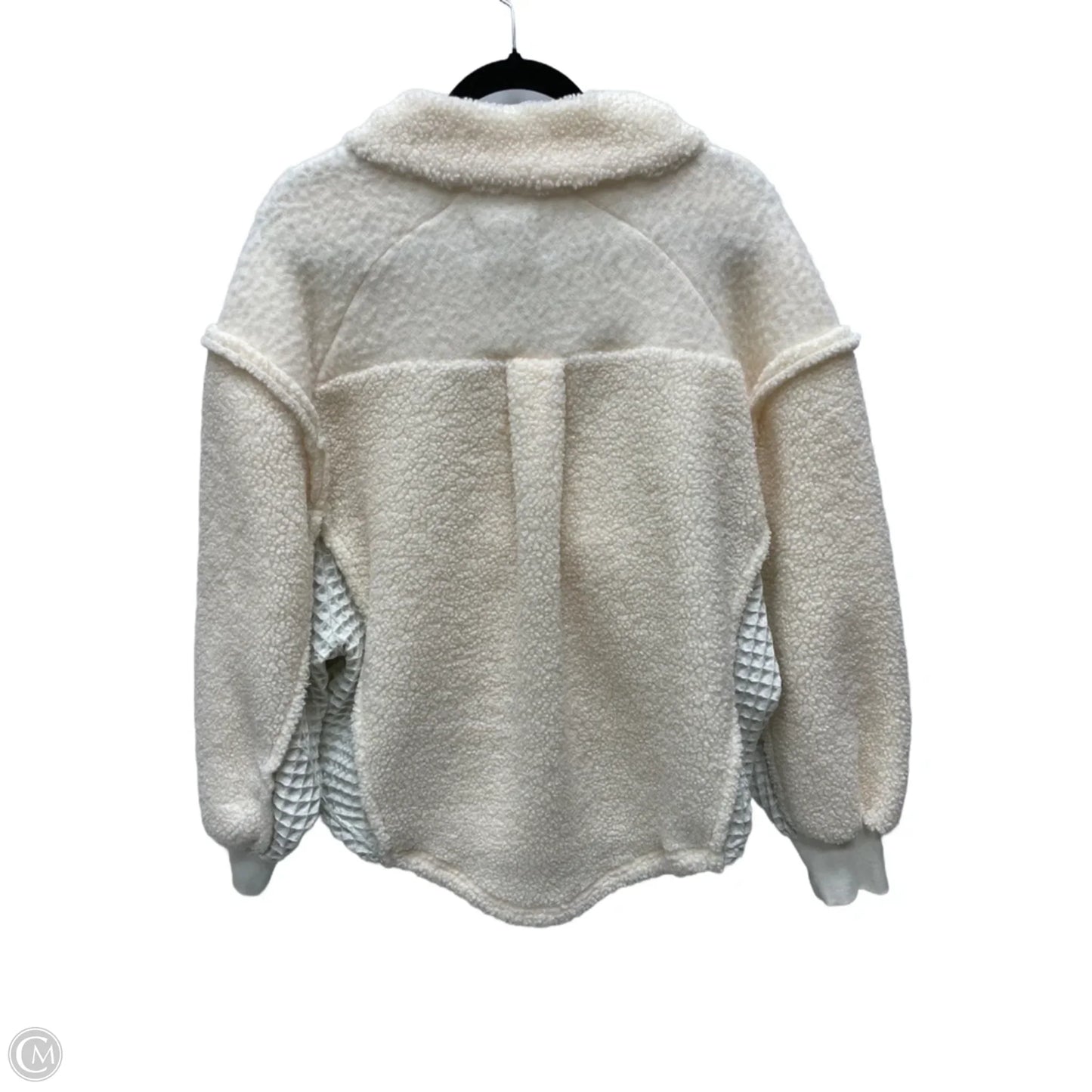 Jacket Faux Fur & Sherpa By Bogs In Cream, Size: S