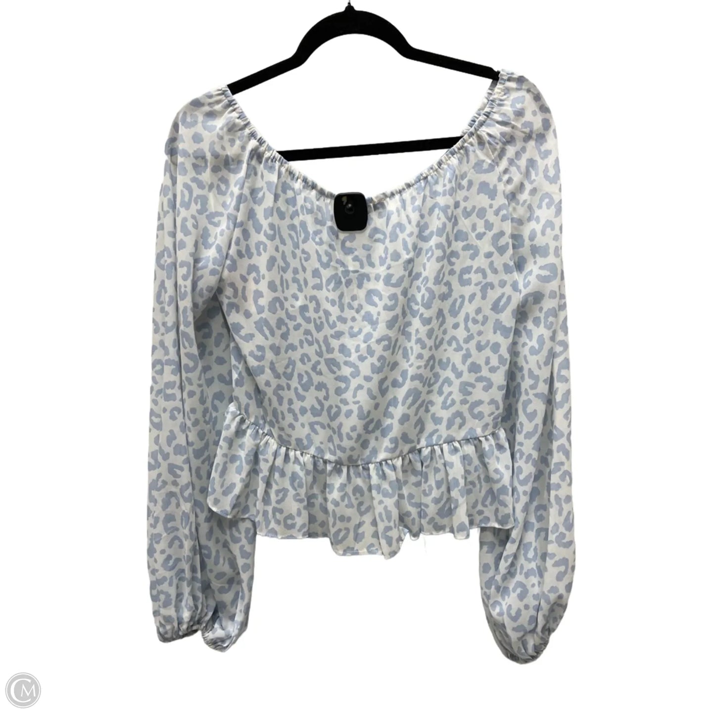 Blouse Long Sleeve By Olivaceous In Animal Print, Size: L