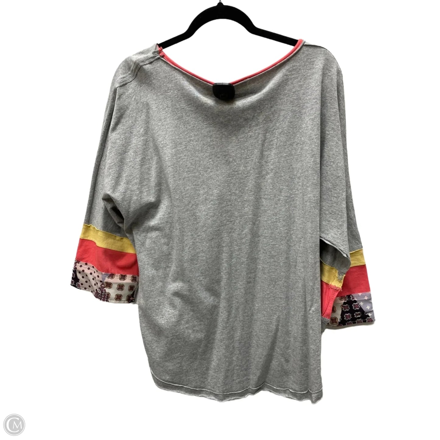 Top 3/4 Sleeve By Altard State In Grey, Size: L
