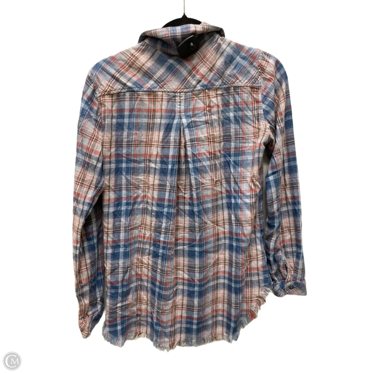 Top Long Sleeve By Cloth & Stone In Plaid Pattern, Size: Xs