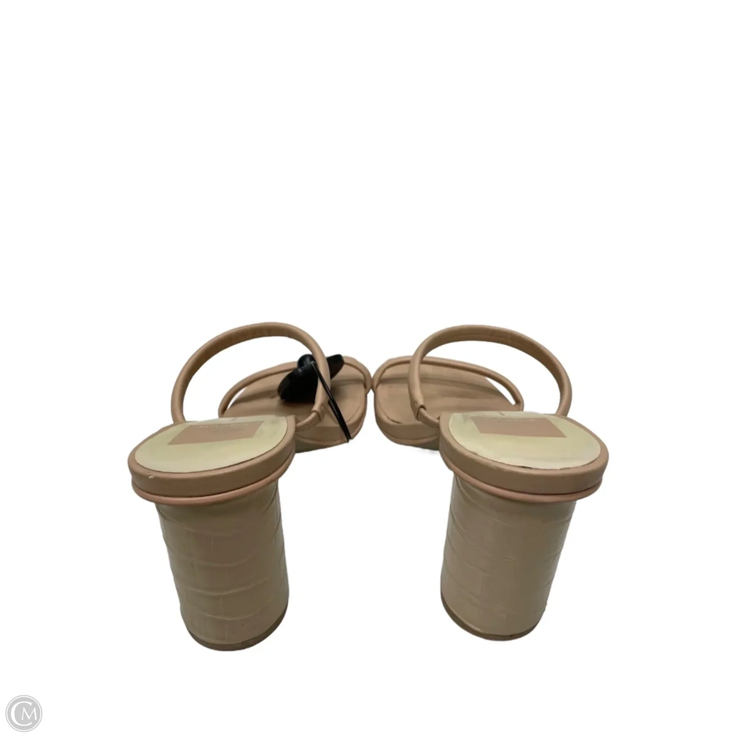Sandals Heels Block By Dolce Vita In Tan, Size: 7