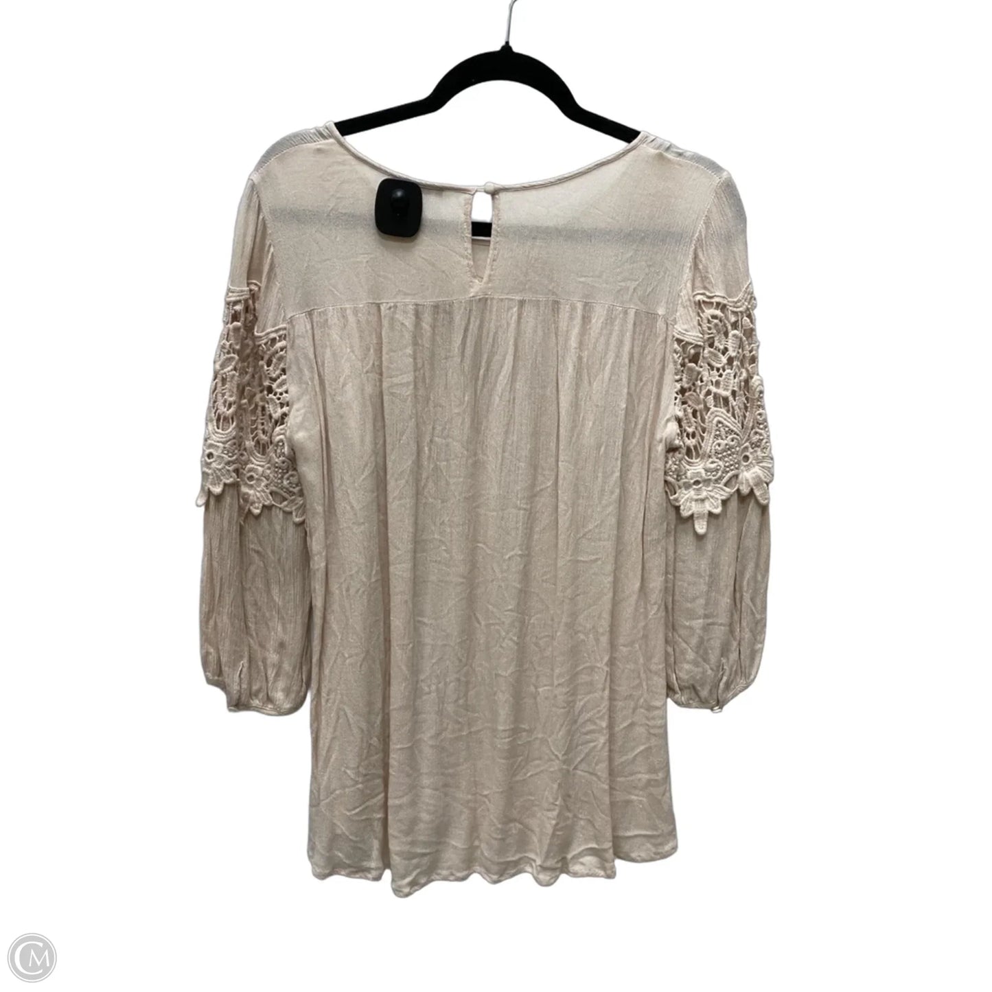 Top 3/4 Sleeve By Jodifl In Tan, Size: M