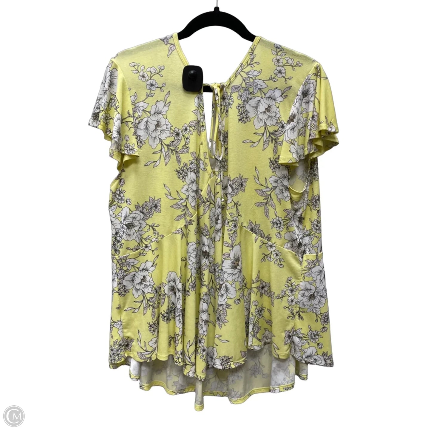 Blouse Short Sleeve By Clothes Mentor In Floral Print, Size: 1x