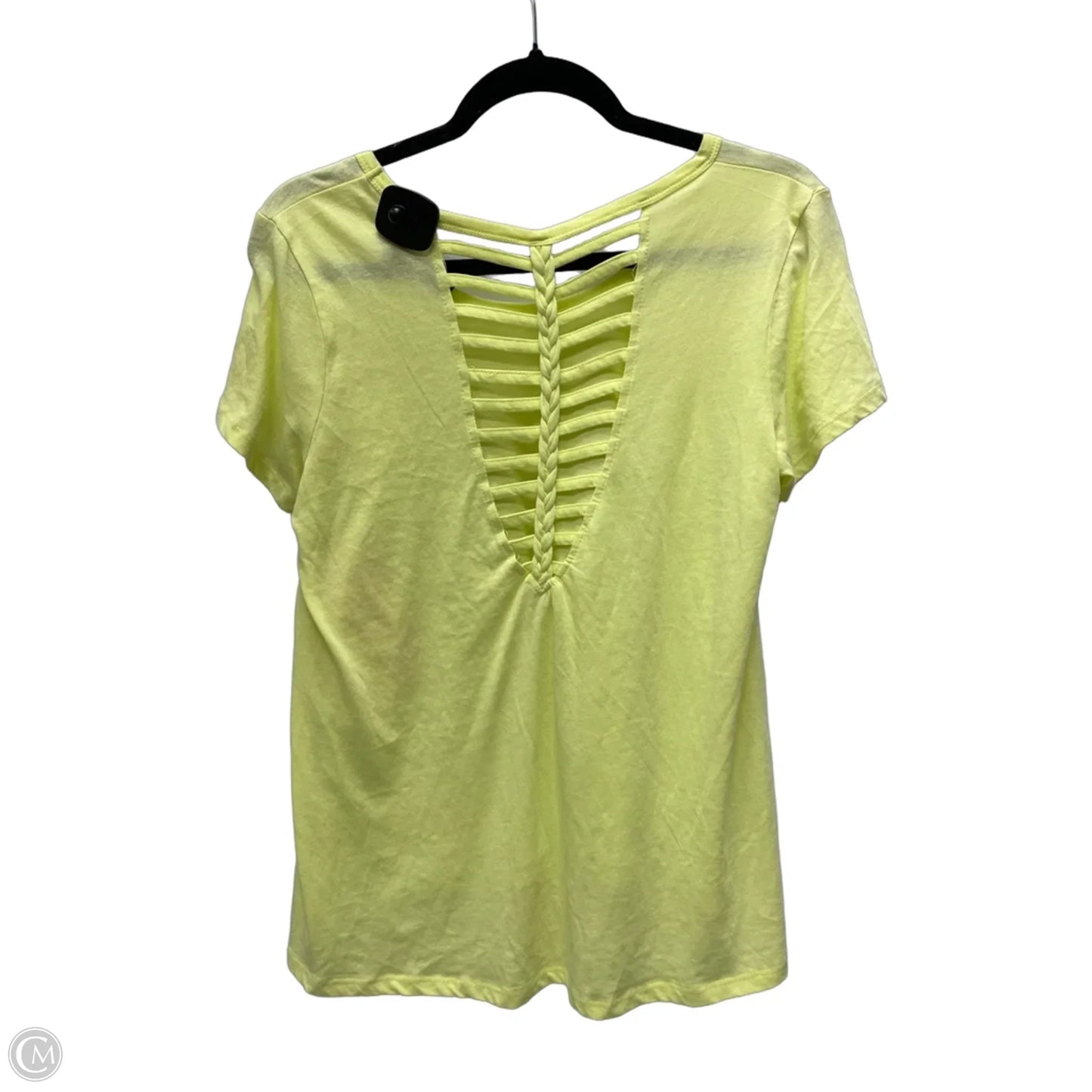 Top Short Sleeve By Betsey Johnson In Yellow, Size: M