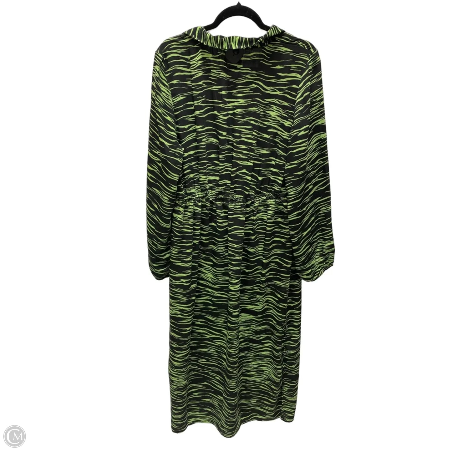 Dress Casual Maxi By Vero Moda In Black & Green, Size: 2x