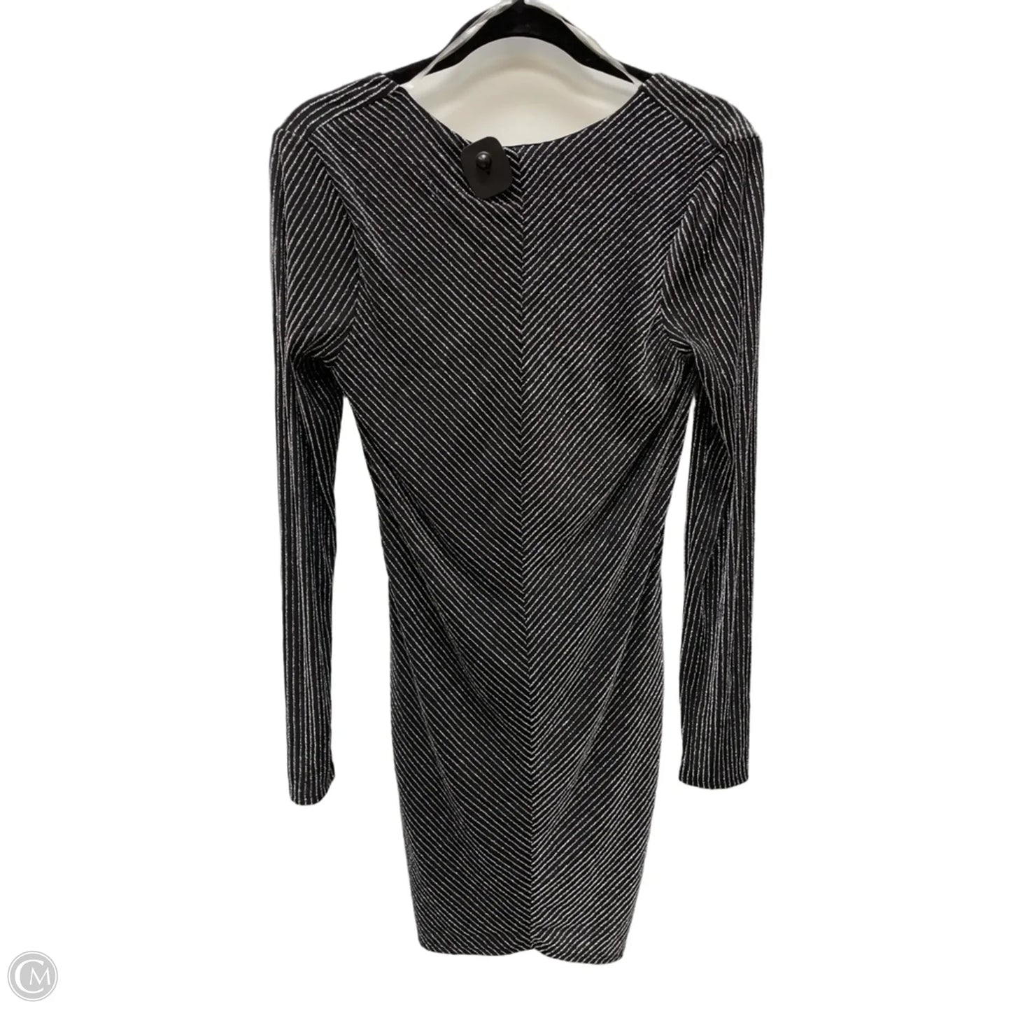 Dress Casual Short By Peace Love World In Black & Silver, Size: S