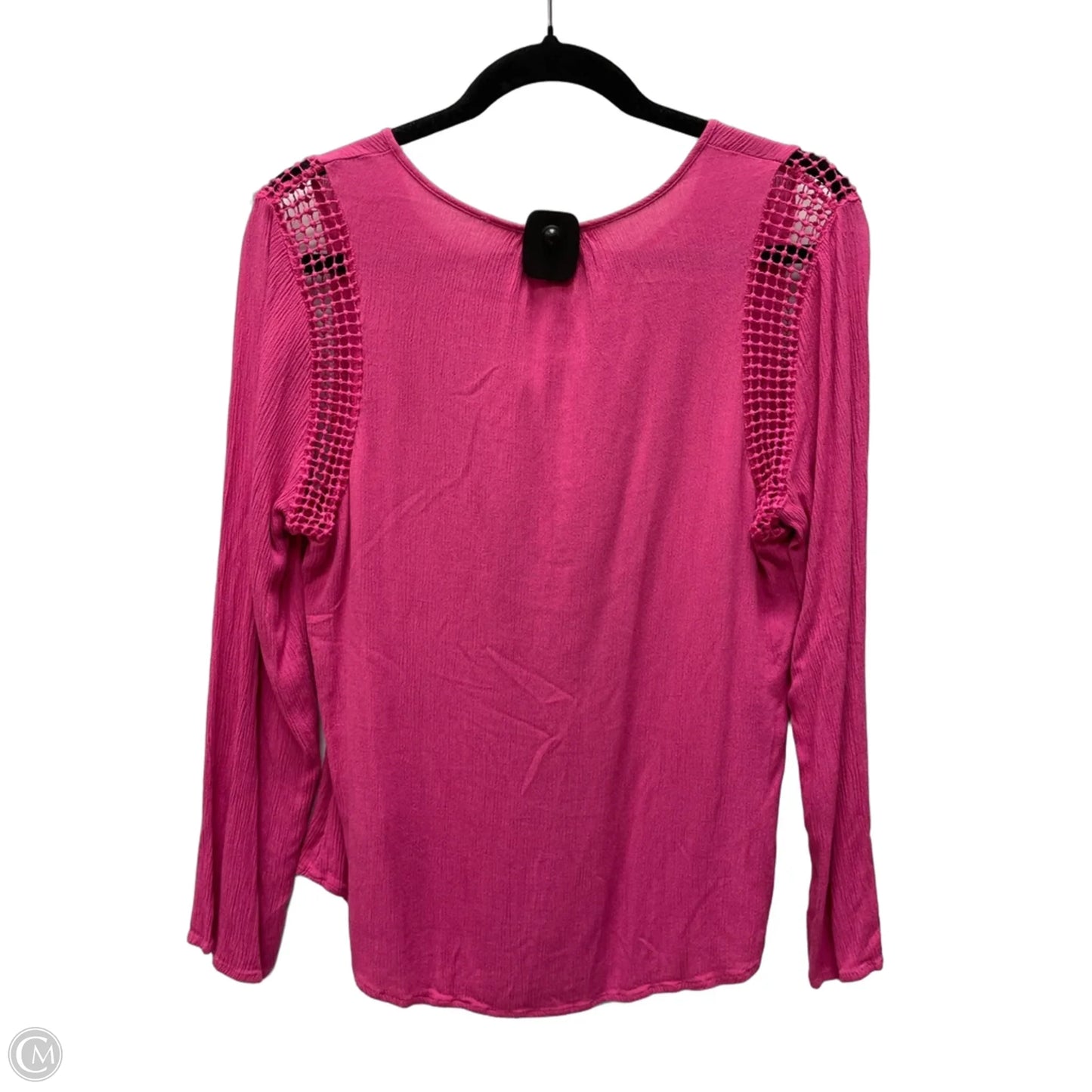 Top Long Sleeve By Joseph A. In Pink, Size: M