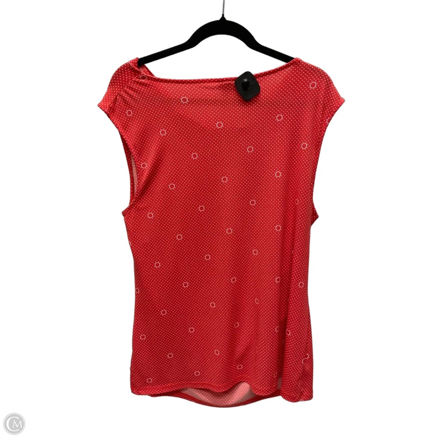 Top Sleeveless By Ann Taylor In Red & White, Size: Xl