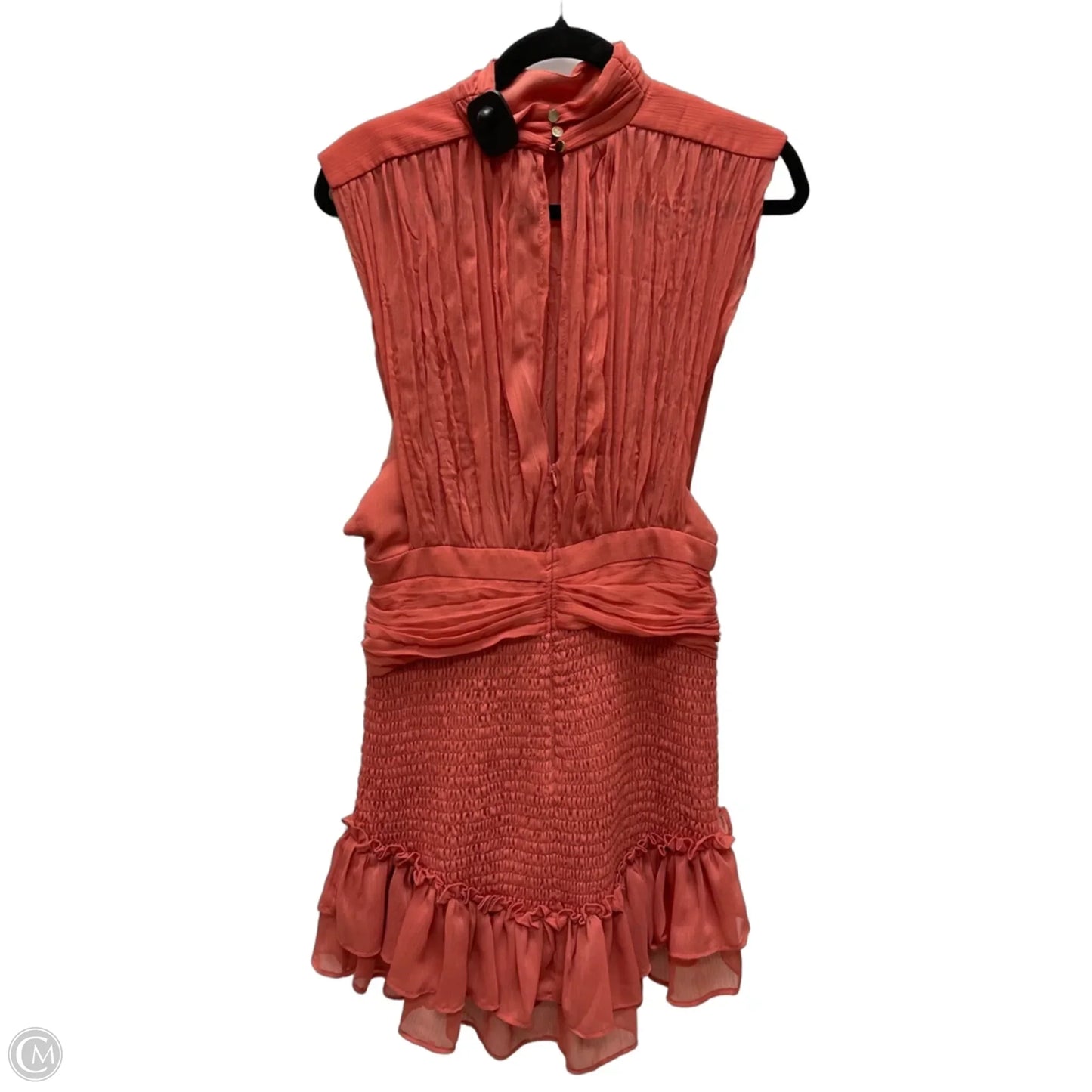 Dress Casual Short By Olivaceous In Coral, Size: L