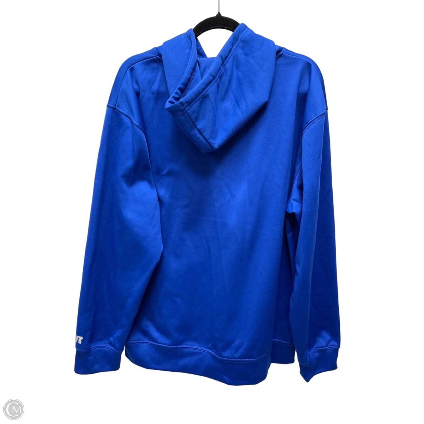 Sweatshirt Hoodie By Russel Athletic In Blue, Size: L